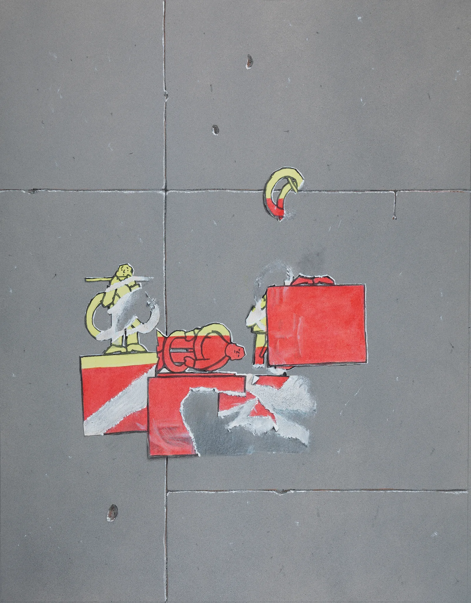 Mick Peter, 110% Torn Drawings Drawing 05, 2016