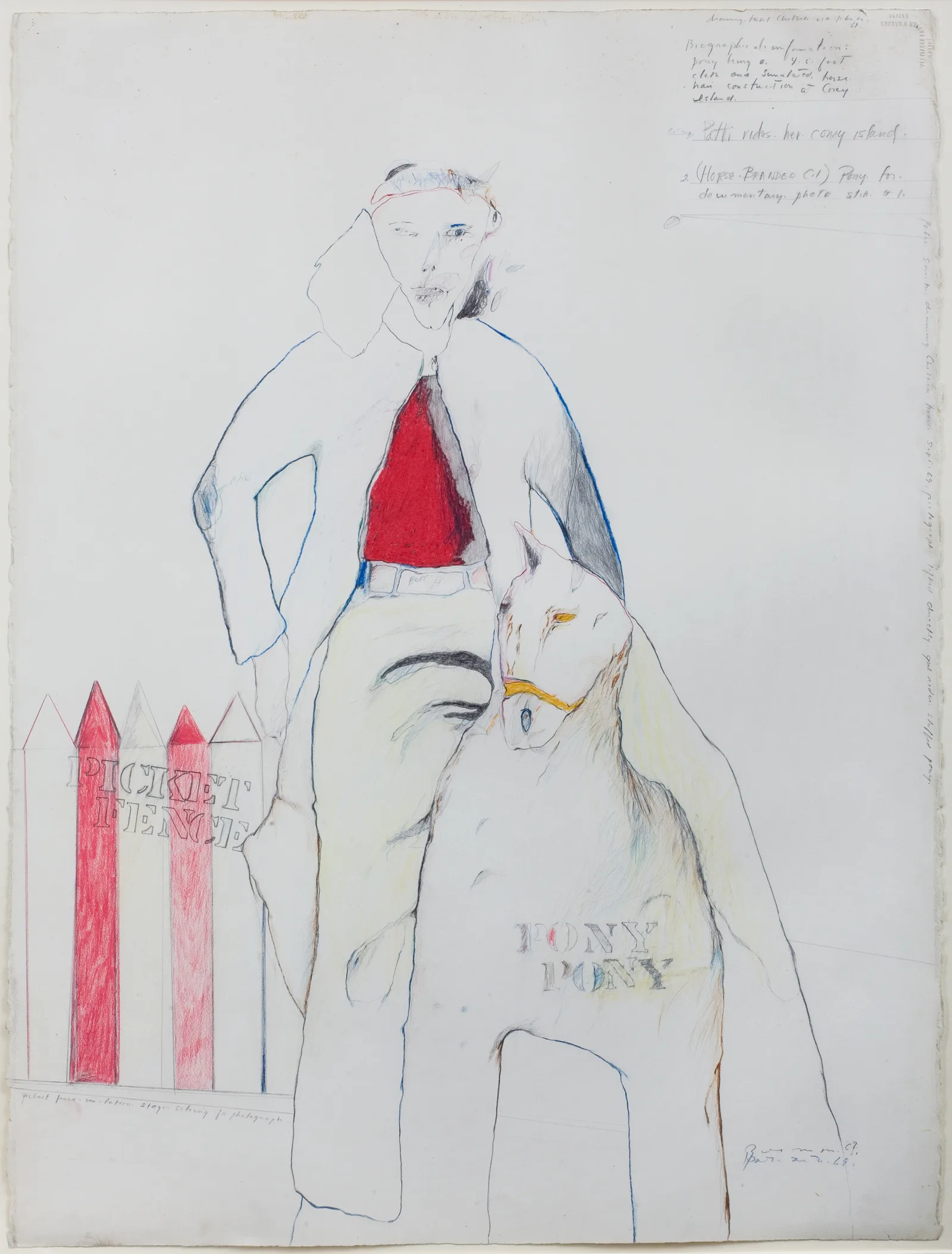 A drawing by Patti Smith