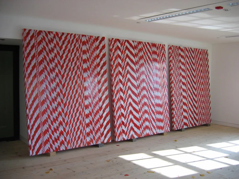 Paul Moss, Danger Paintings #3 #4 #5, 2003