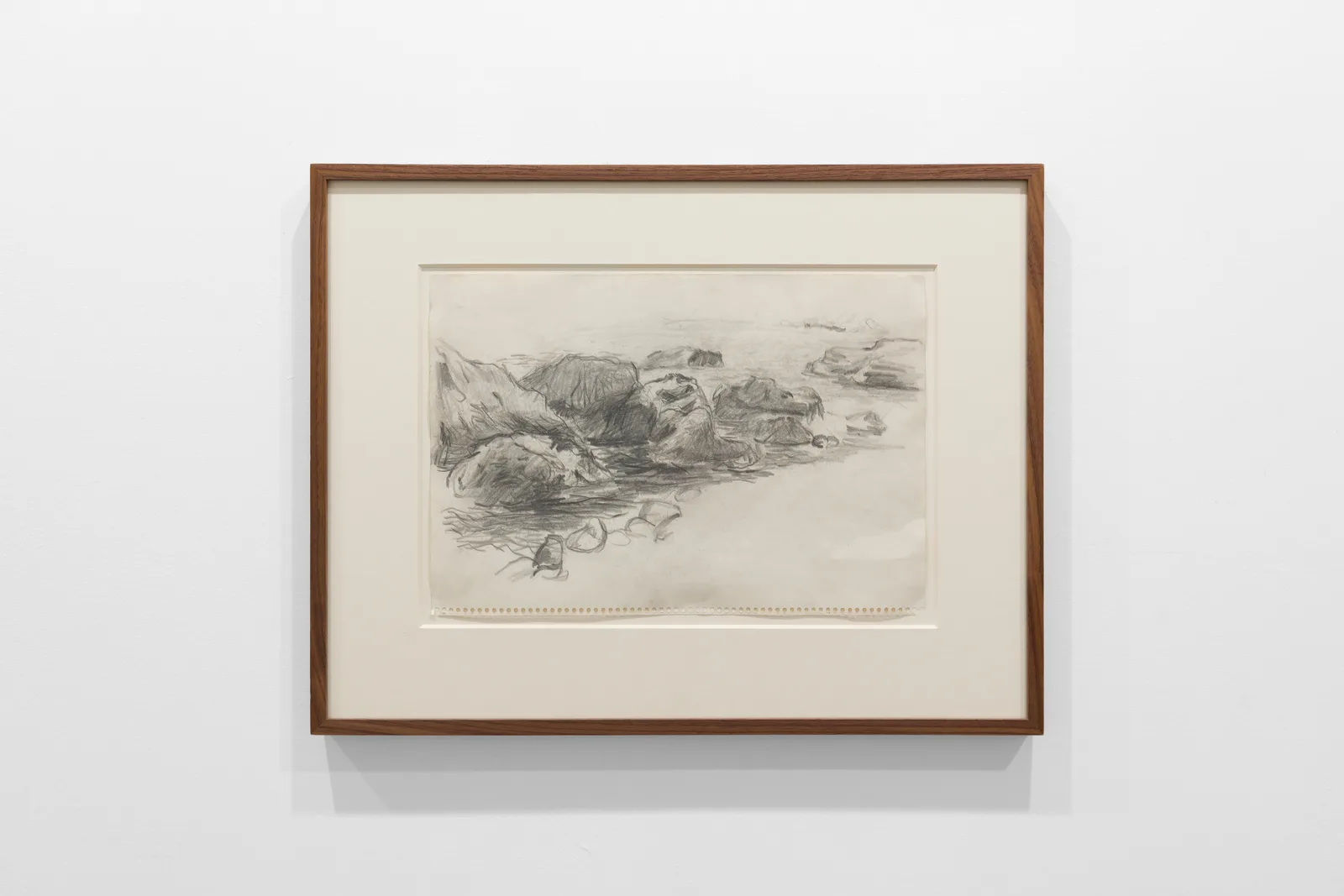 A framed drawing by Paul Thek