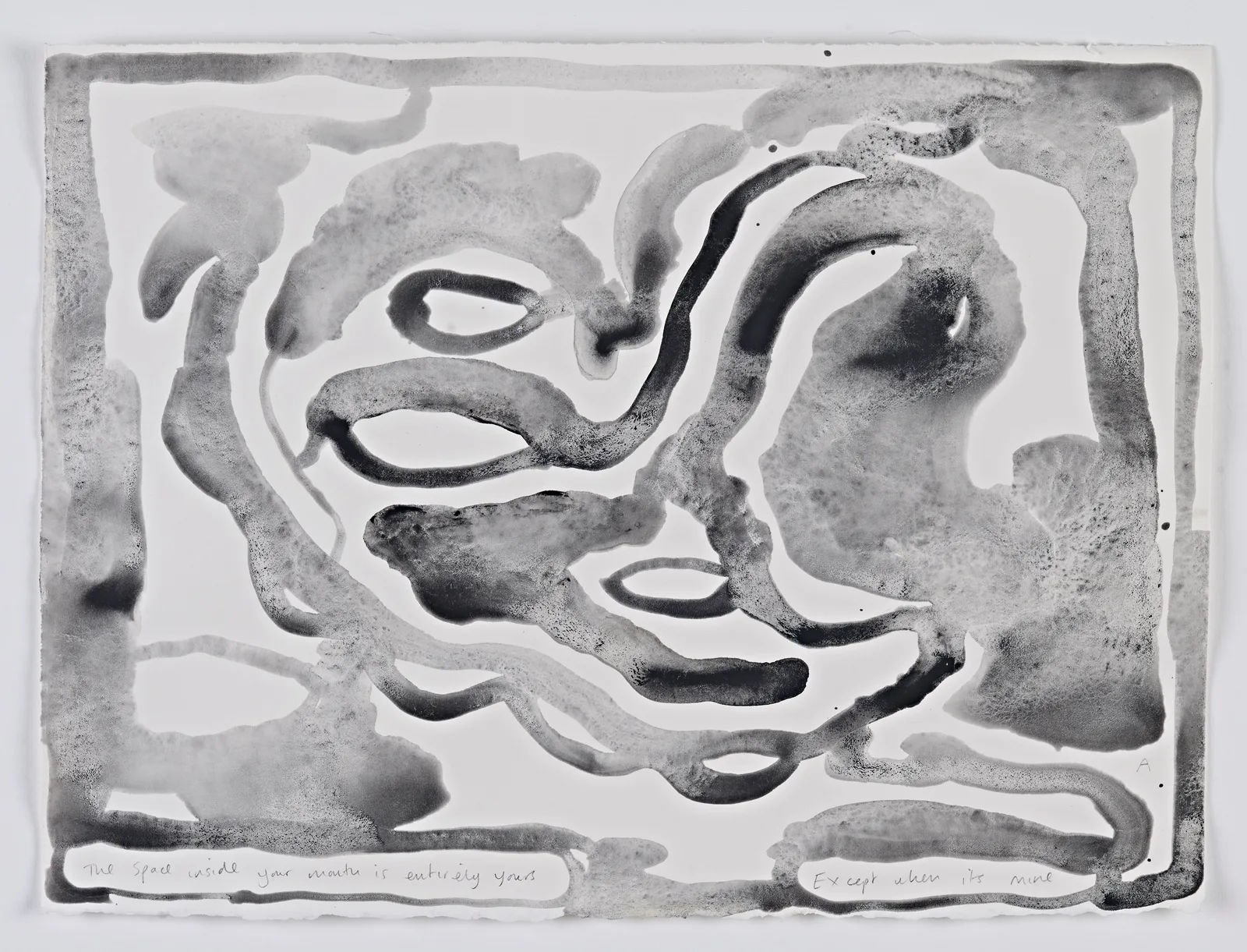 Susie Green, The space inside your mouth is entirely yours except when its mine, 2017