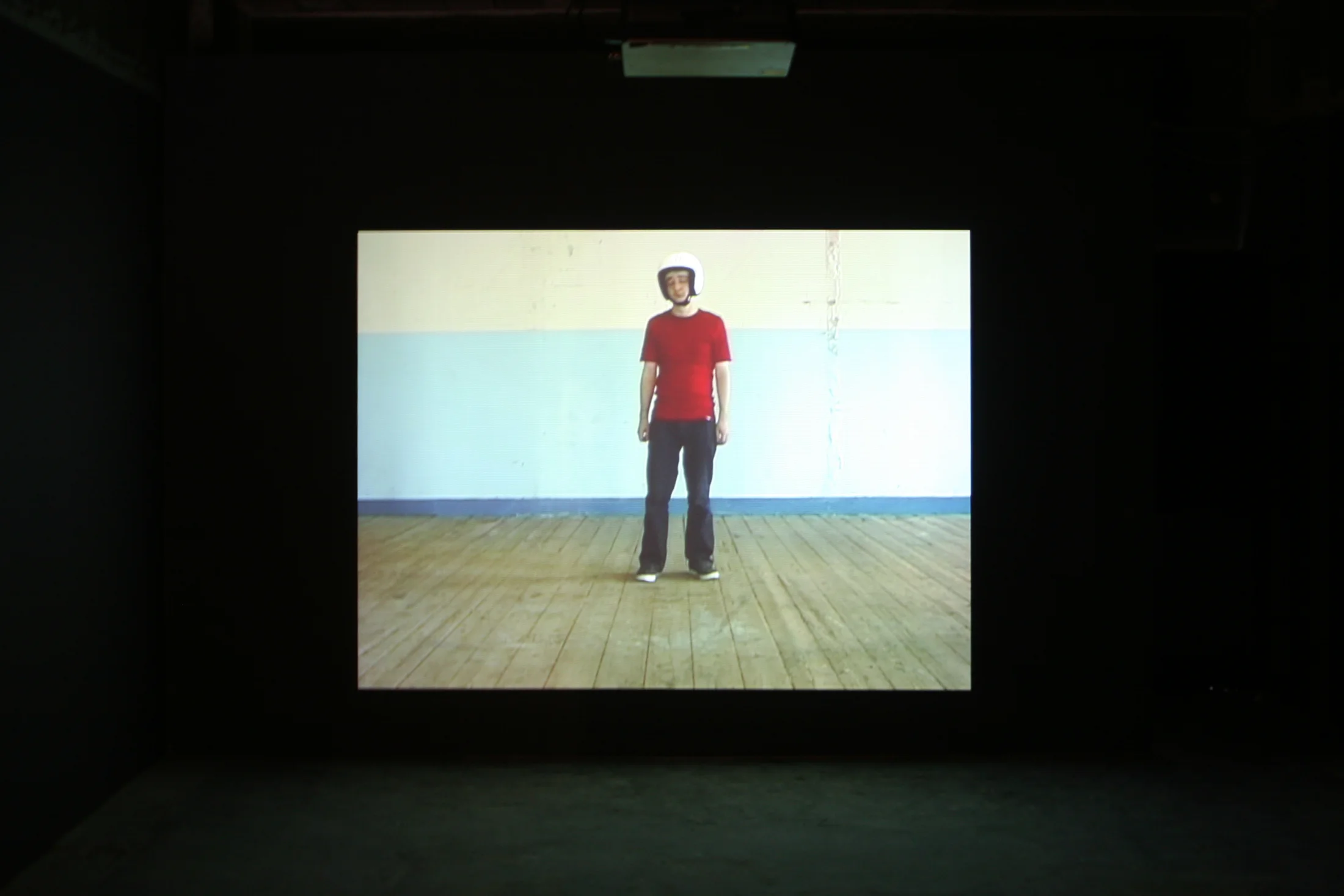 Installation shots of 1,2,3,4 an exhibition by Mick Peter, Owen Piper, Maurice Doherty and David Sherry at Workplace in Gateshead