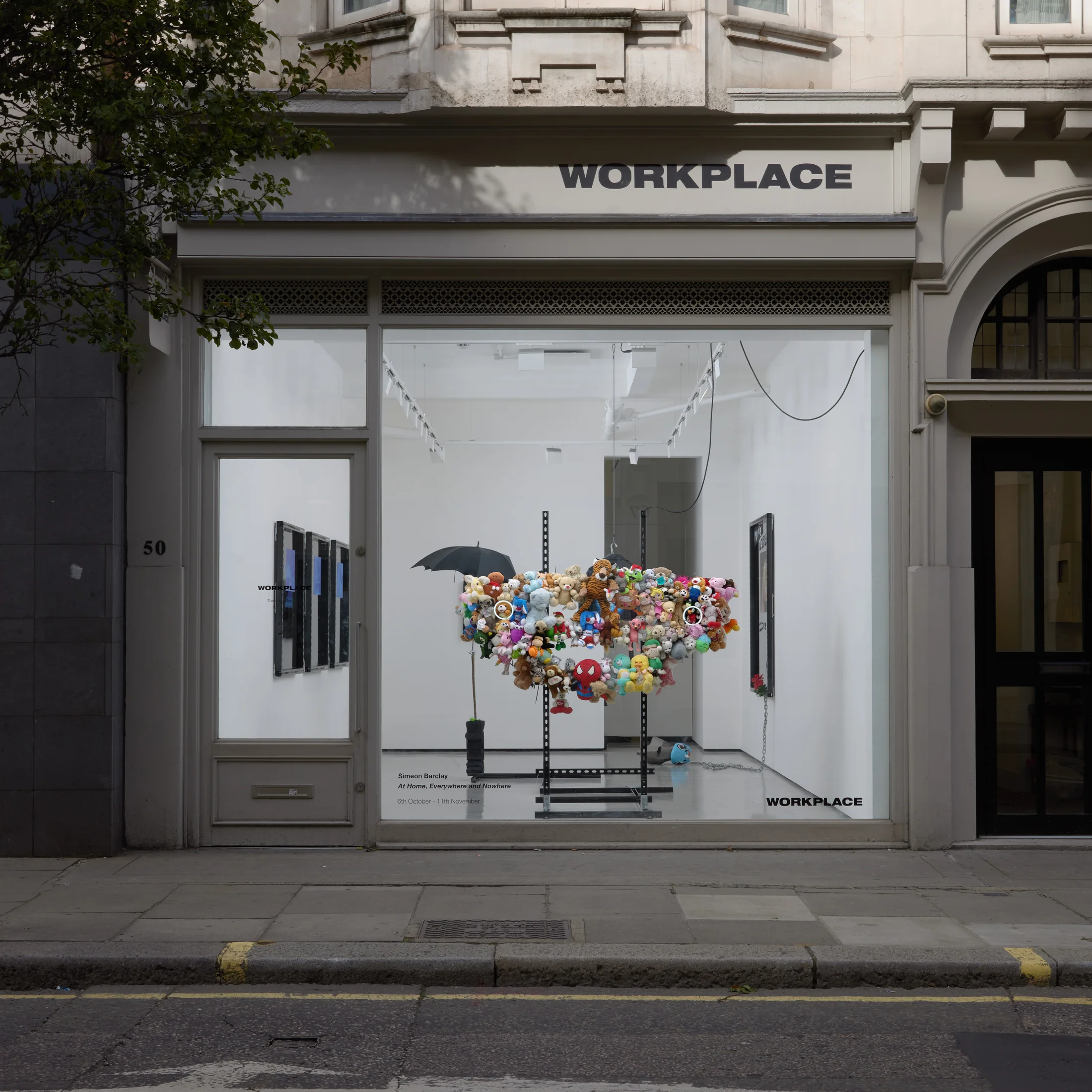 Installation views of Simeon Barclay's exhibition 'At Home, Everywhere and Nowhere'