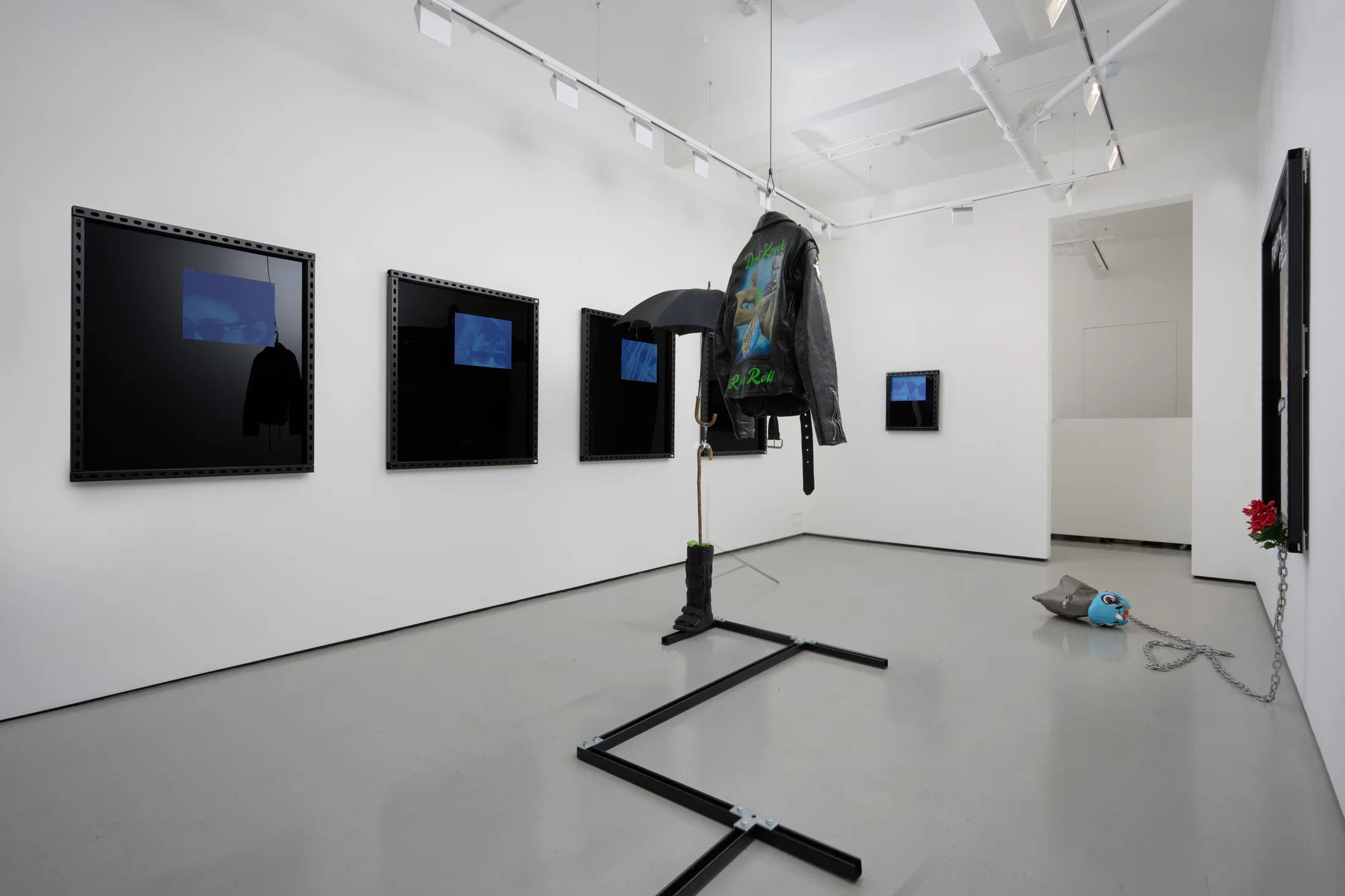 Installation views of Simeon Barclay's exhibition 'At Home, Everywhere and Nowhere'