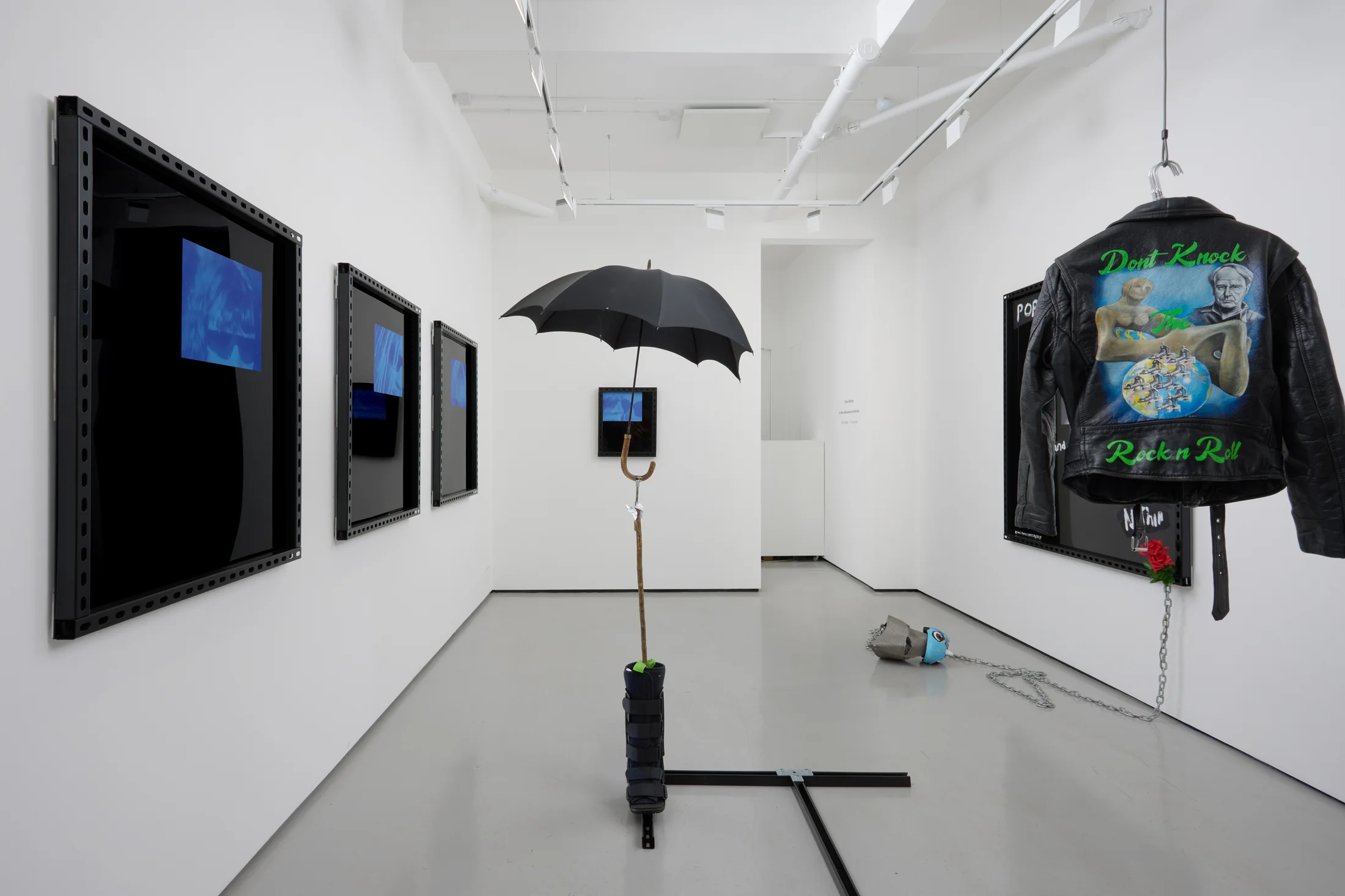 Installation views of Simeon Barclay's exhibition 'At Home, Everywhere and Nowhere'