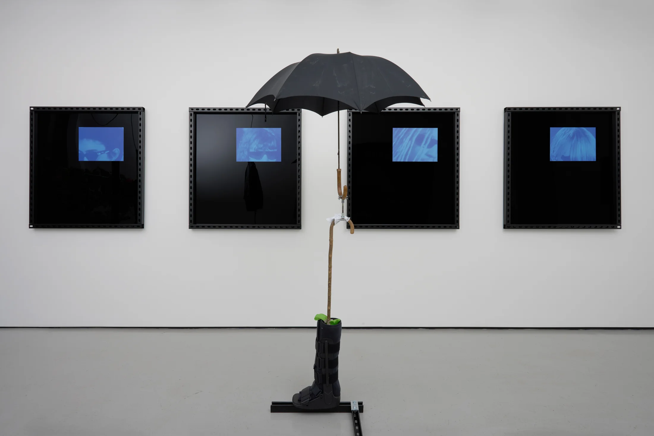 Installation views of Simeon Barclay's exhibition 'At Home, Everywhere and Nowhere'