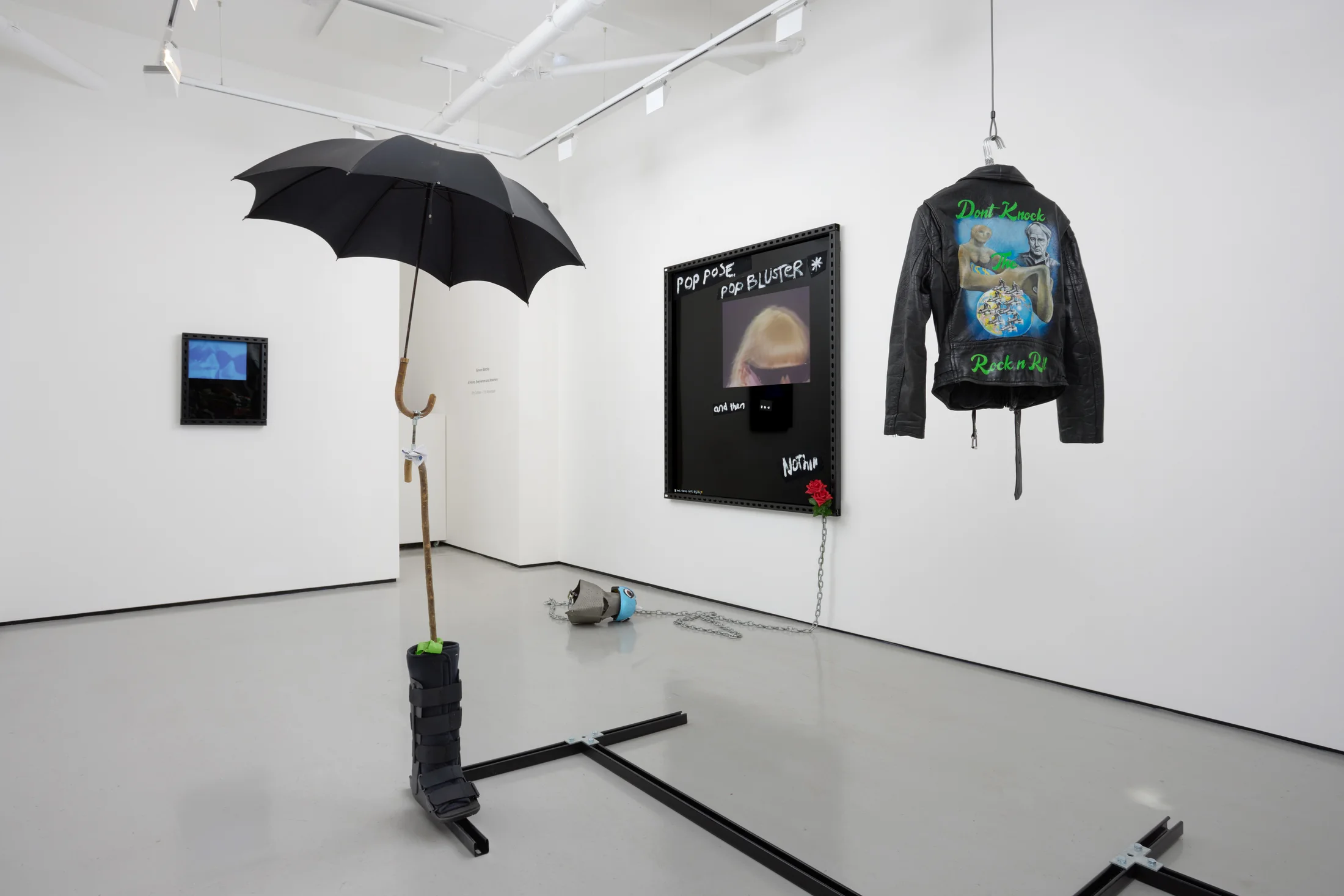 Installation views of Simeon Barclay's exhibition 'At Home, Everywhere and Nowhere'