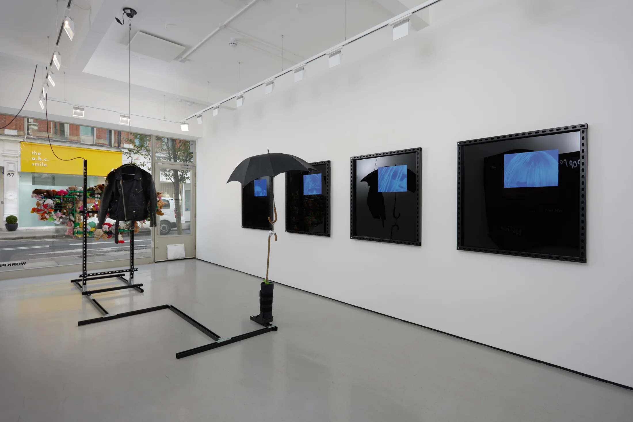 Installation views of Simeon Barclay's exhibition 'At Home, Everywhere and Nowhere'