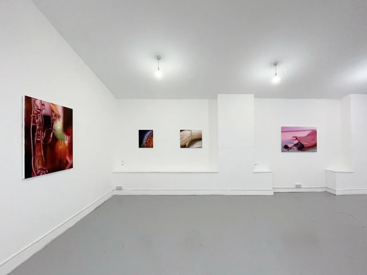 Installation images of Rachel Lancaster's exhibition at Elysium Gallery, Swansea