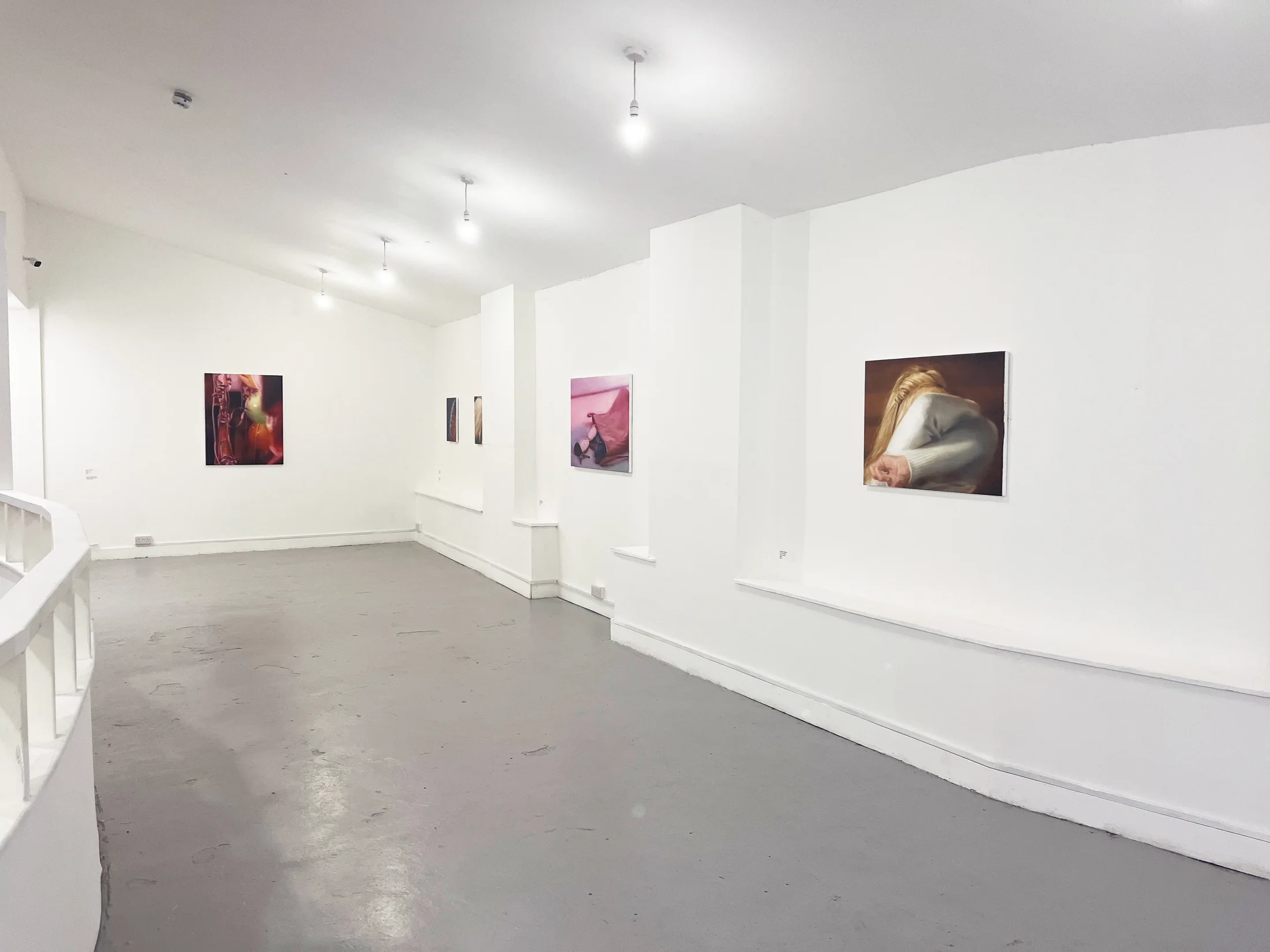 Installation images of Rachel Lancaster's exhibition at Elysium Gallery, Swansea