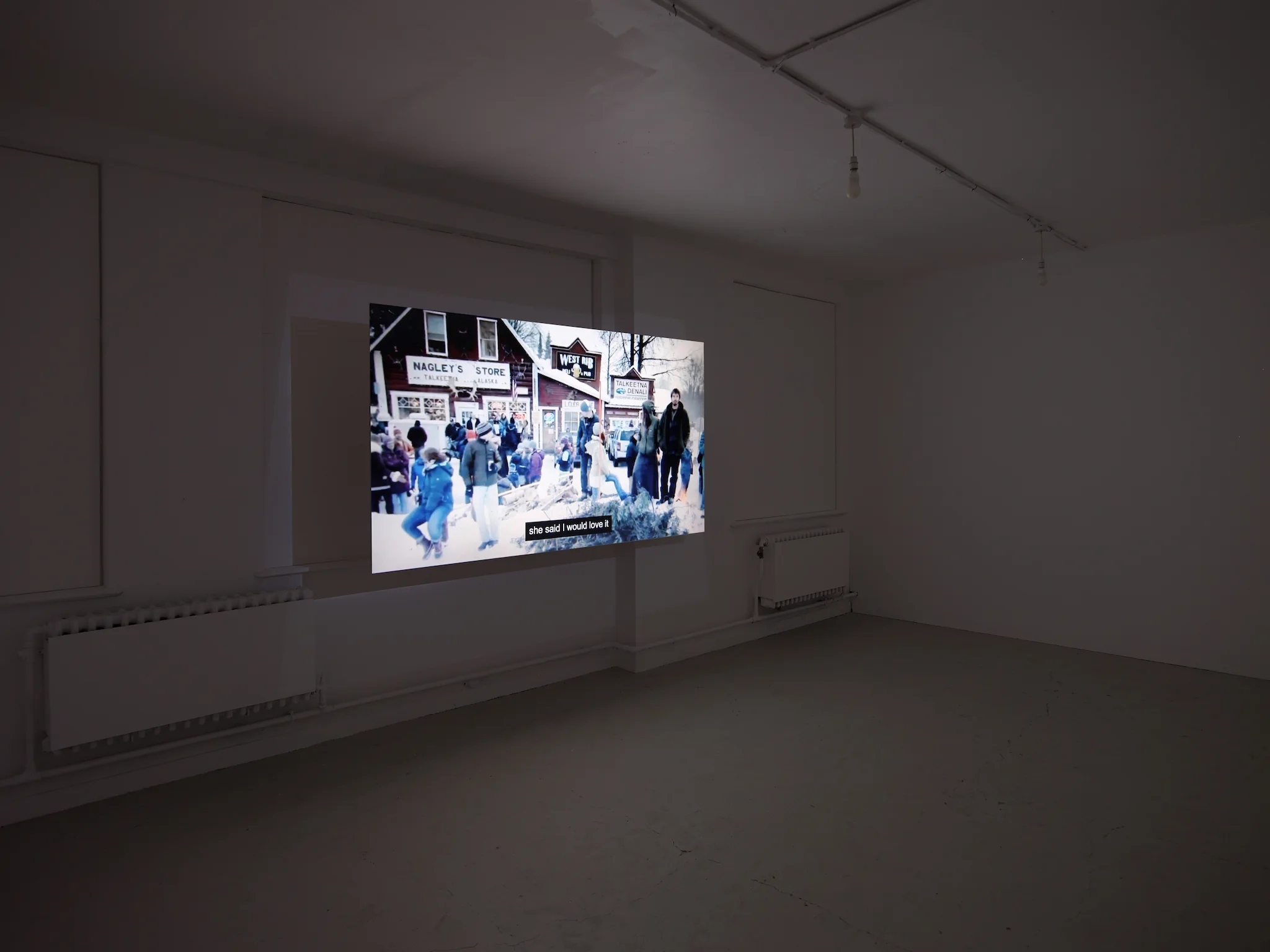 installation images of Cath Campbell's exhibition 'Everything we do corrects the space' at Workplace Gateshead