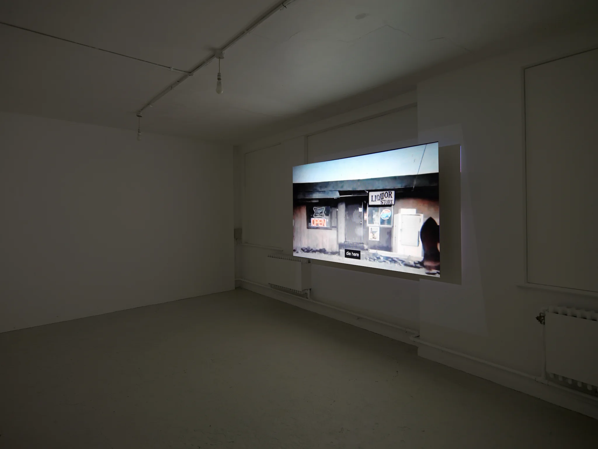 installation images of Cath Campbell's exhibition 'Everything we do corrects the space' at Workplace Gateshead