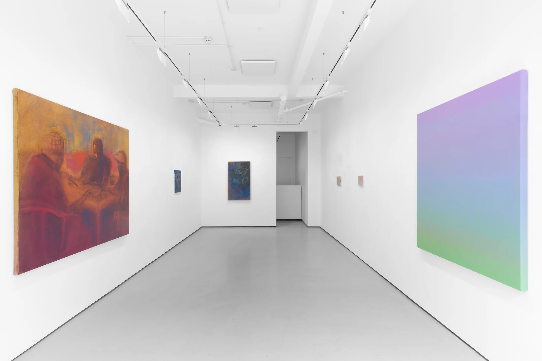 Installation view of the group exhibition Cold Enough for Snow