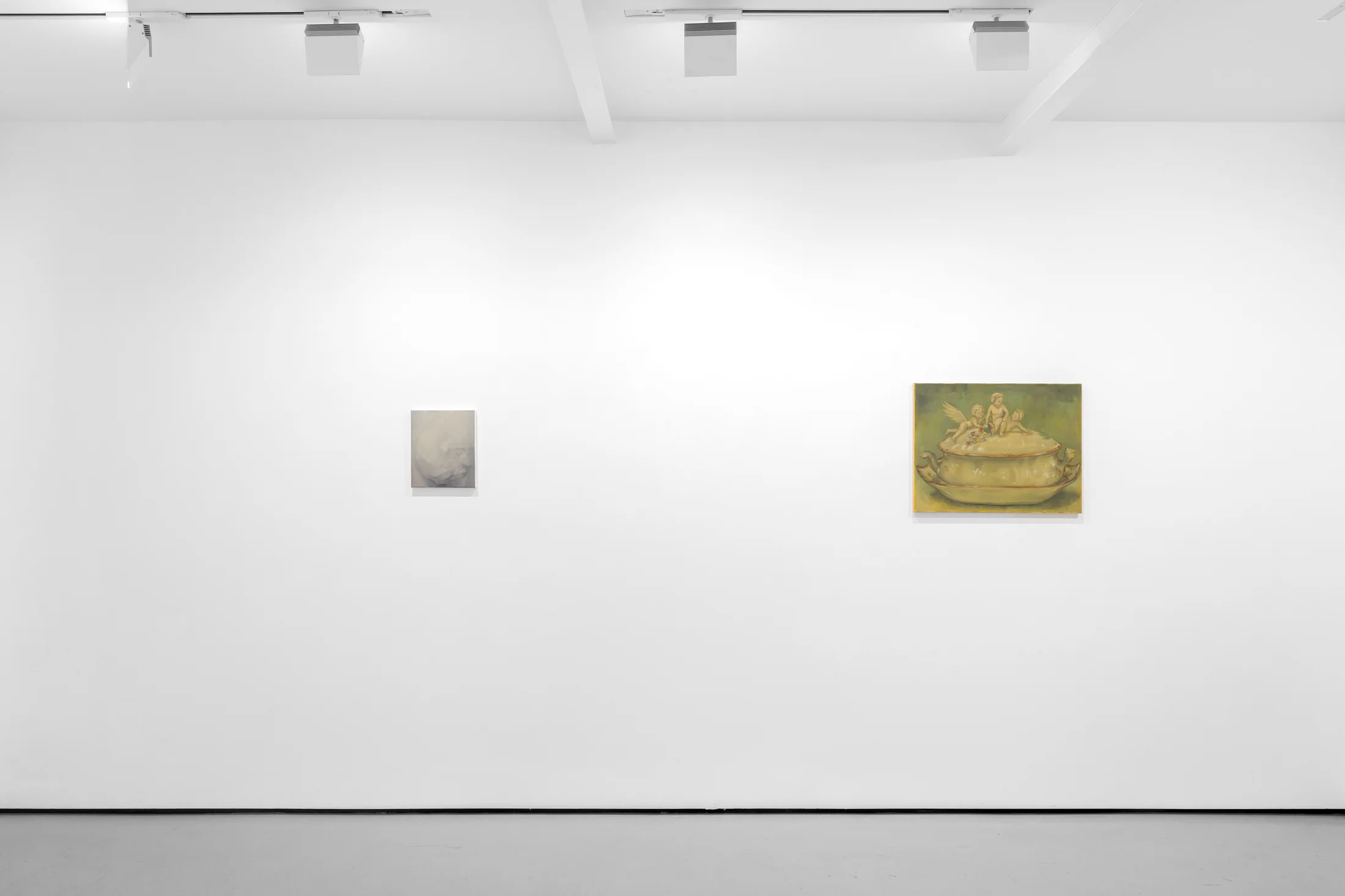 Installation view of the group exhibition Cold Enough for Snow