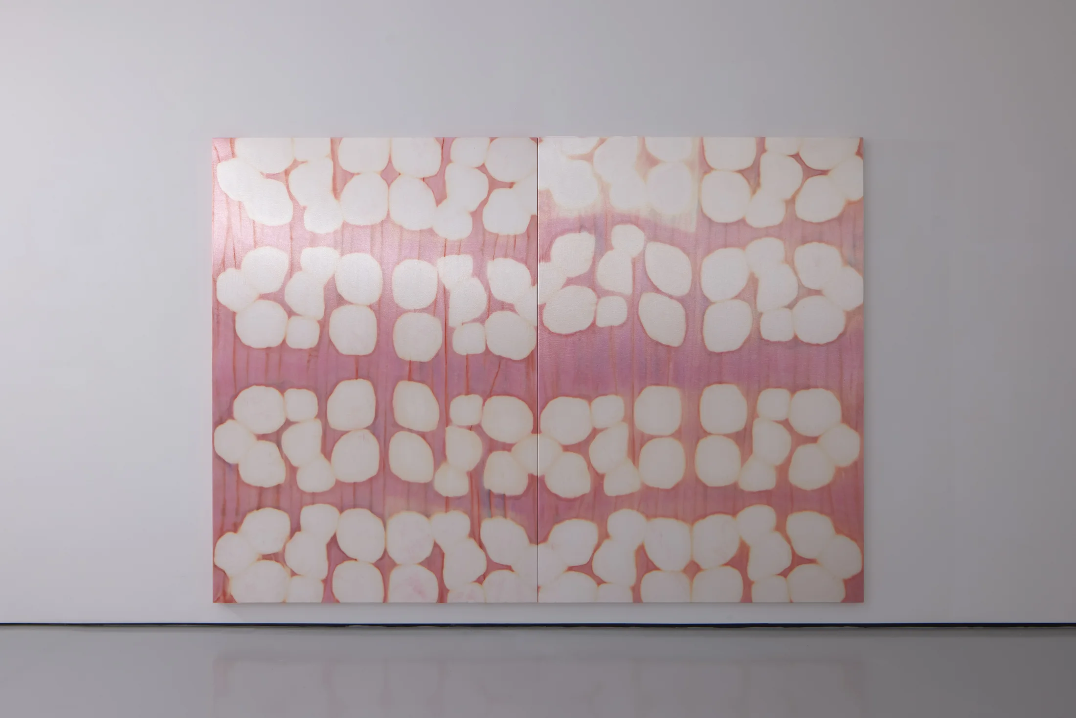 Installation images of Max Boyla's exhibition 'Crying like a fire in the sun' at Workplace, London. 