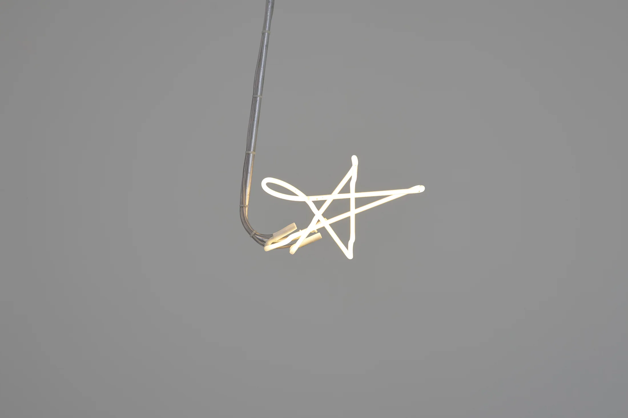 Installation images of Max Boyla's exhibition 'Crying like a fire in the sun' at Workplace, London. 