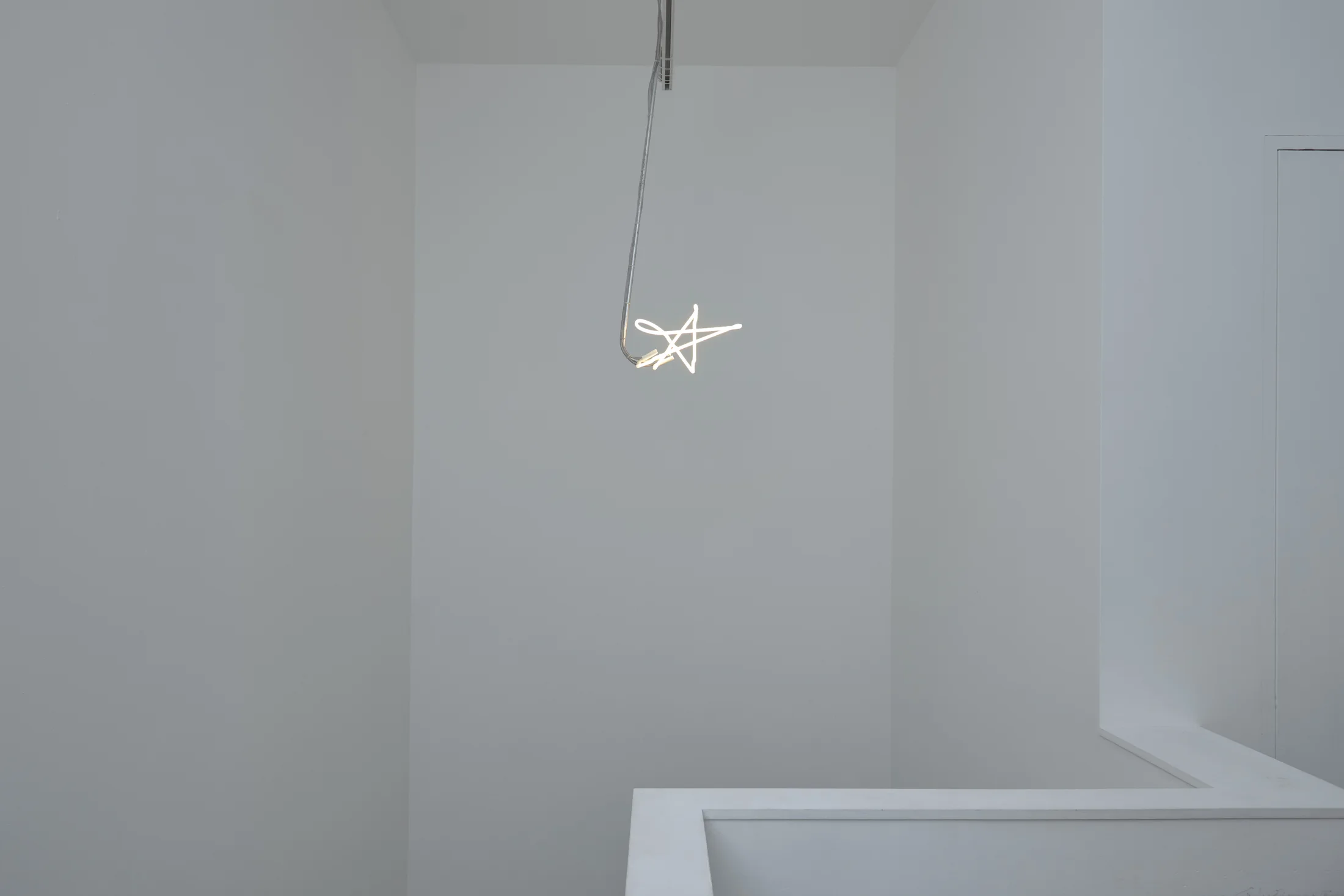 Installation images of Max Boyla's exhibition 'Crying like a fire in the sun' at Workplace, London. 