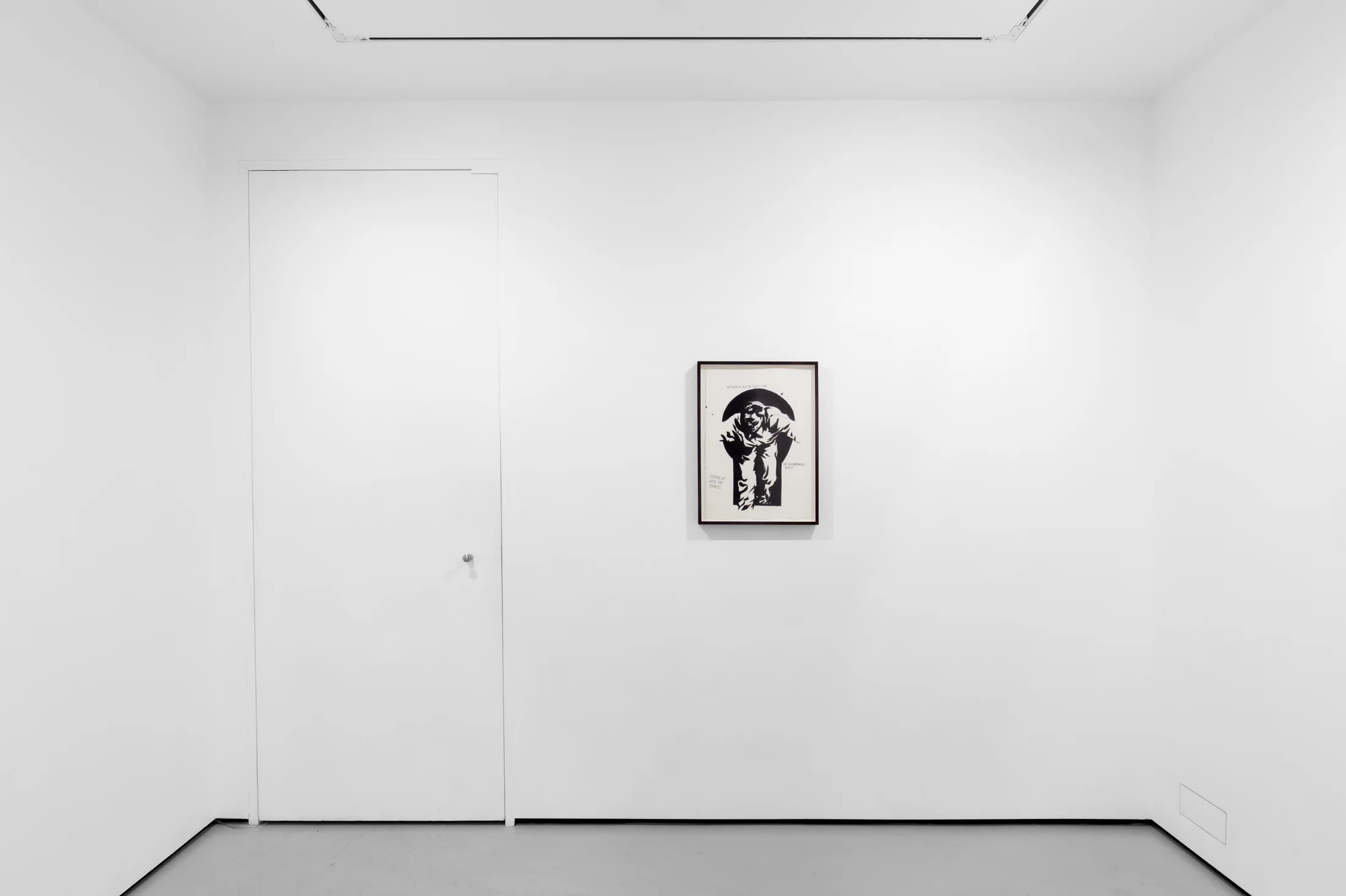 Installation views of 'From the other end of the hallway' a group exhibition at Workplace London