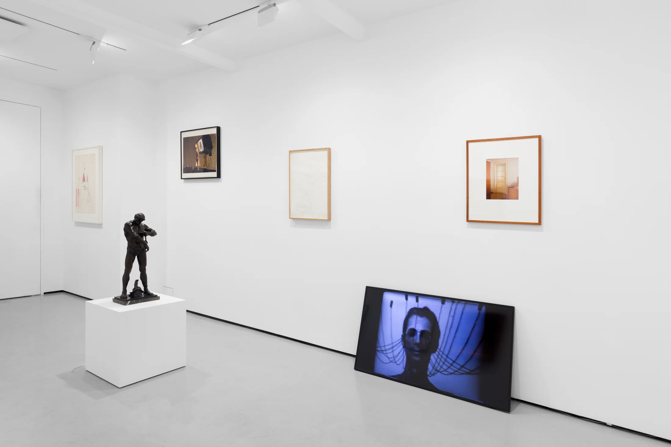Installation views of 'From the other end of the hallway' a group exhibition at Workplace London