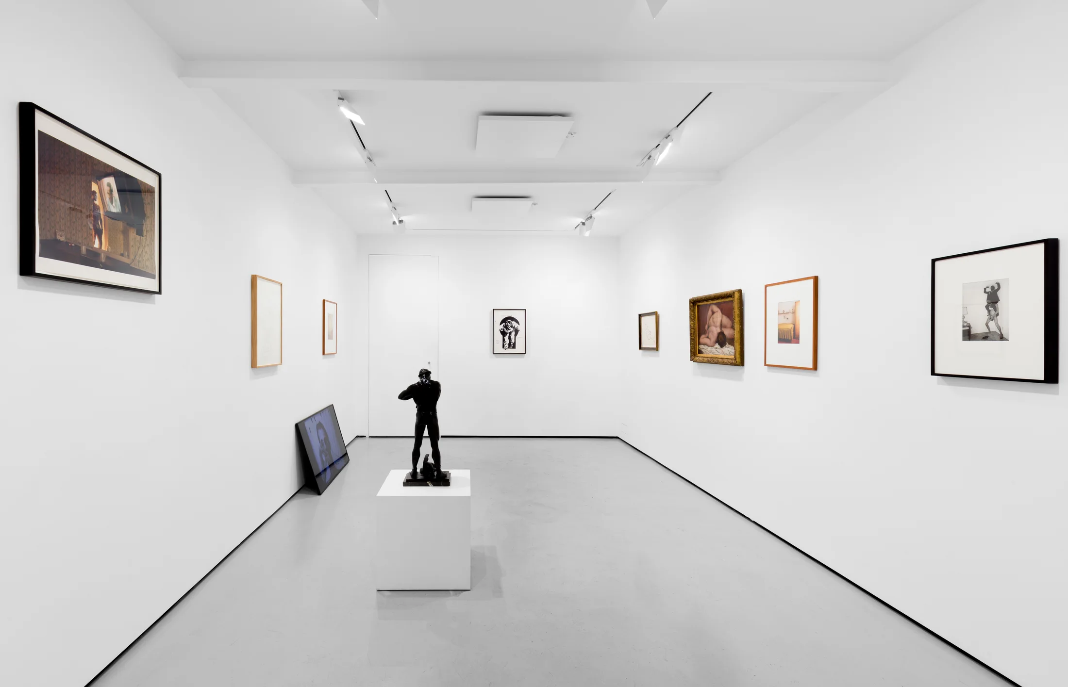 Installation views of 'From the other end of the hallway' a group exhibition at Workplace London