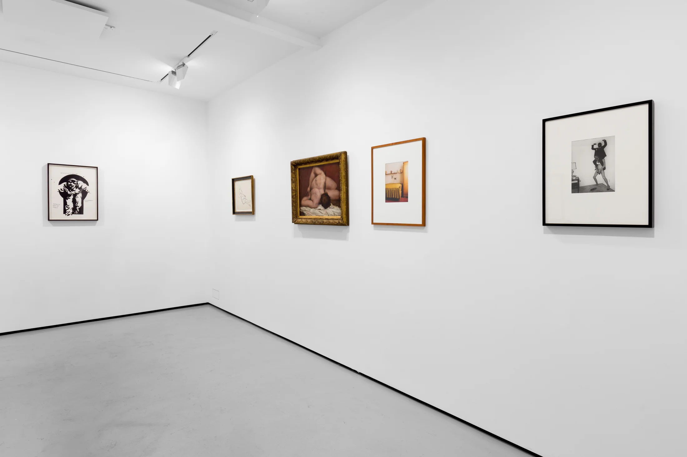 Installation views of 'From the other end of the hallway' a group exhibition at Workplace London