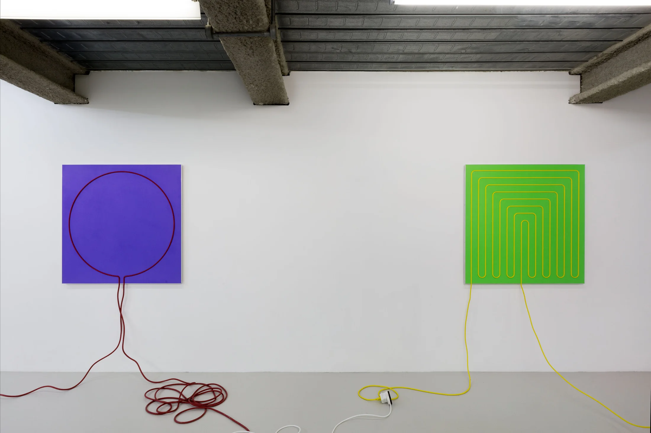 Installation shots of Jacob Dahlgren's exhibition 'Third Uncle' at Workplace London