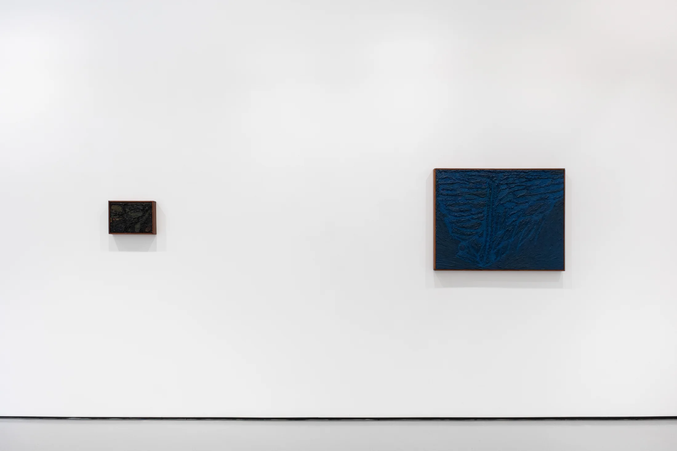 Installation photographs of James Collins exhibition 'Ground' at Workplace | London