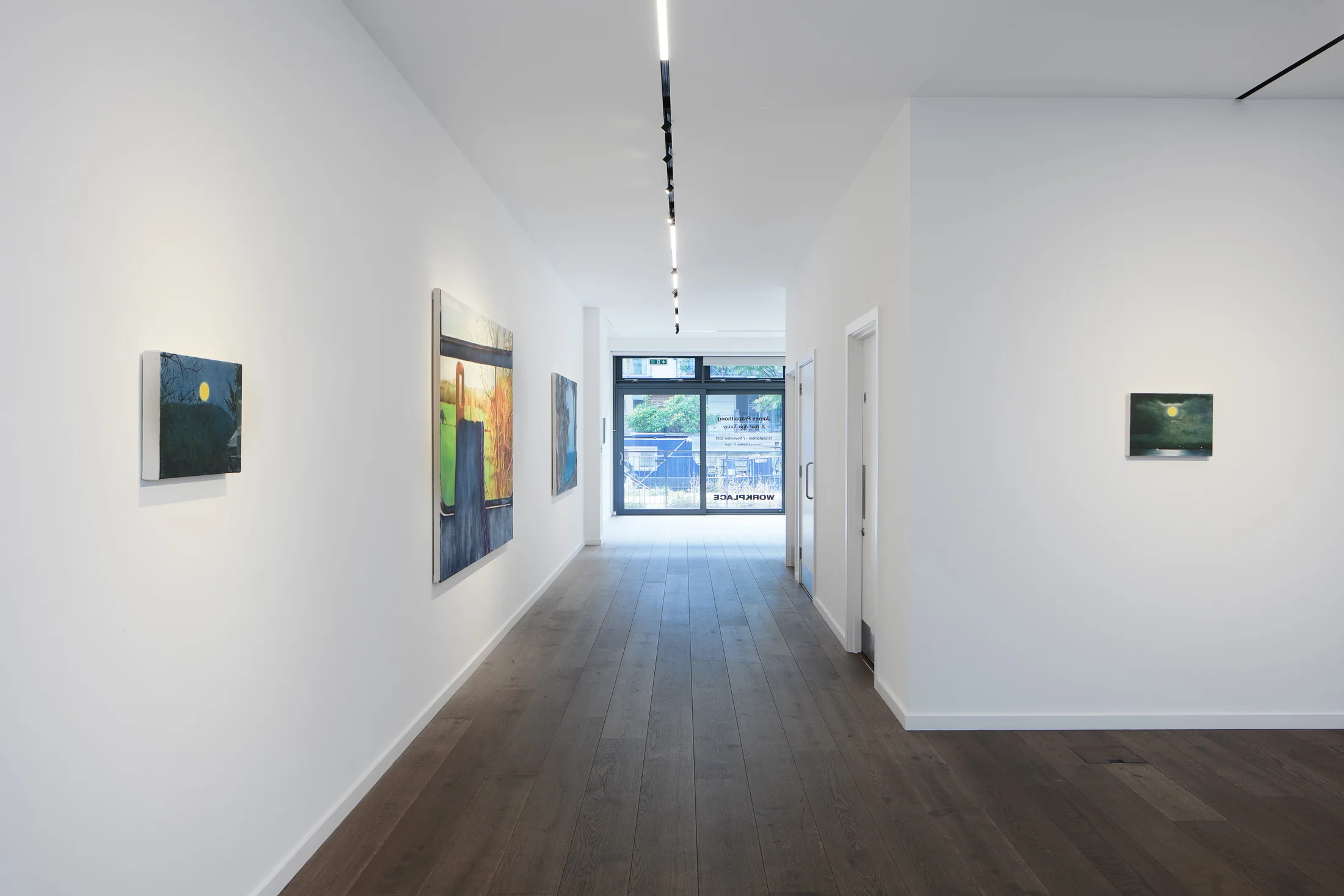 Install images of James Prapaithong's exhibition 'A Year Ago Today' at Workplace | London