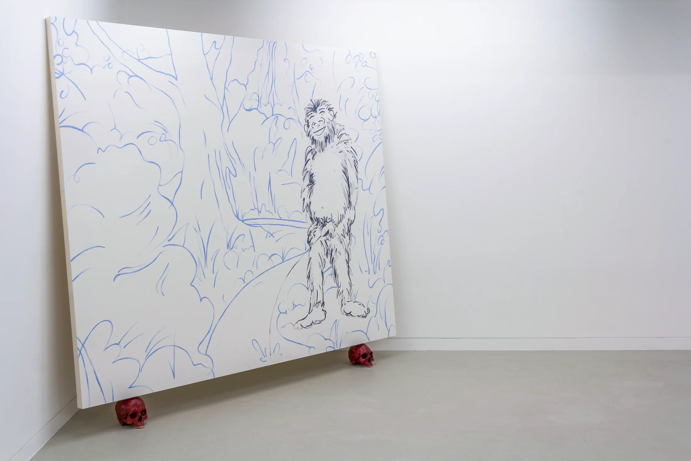 Installation documentation of Joel Kyack's exhibition "Hold On Tightly / Let Go Lightly" at Workplace | London