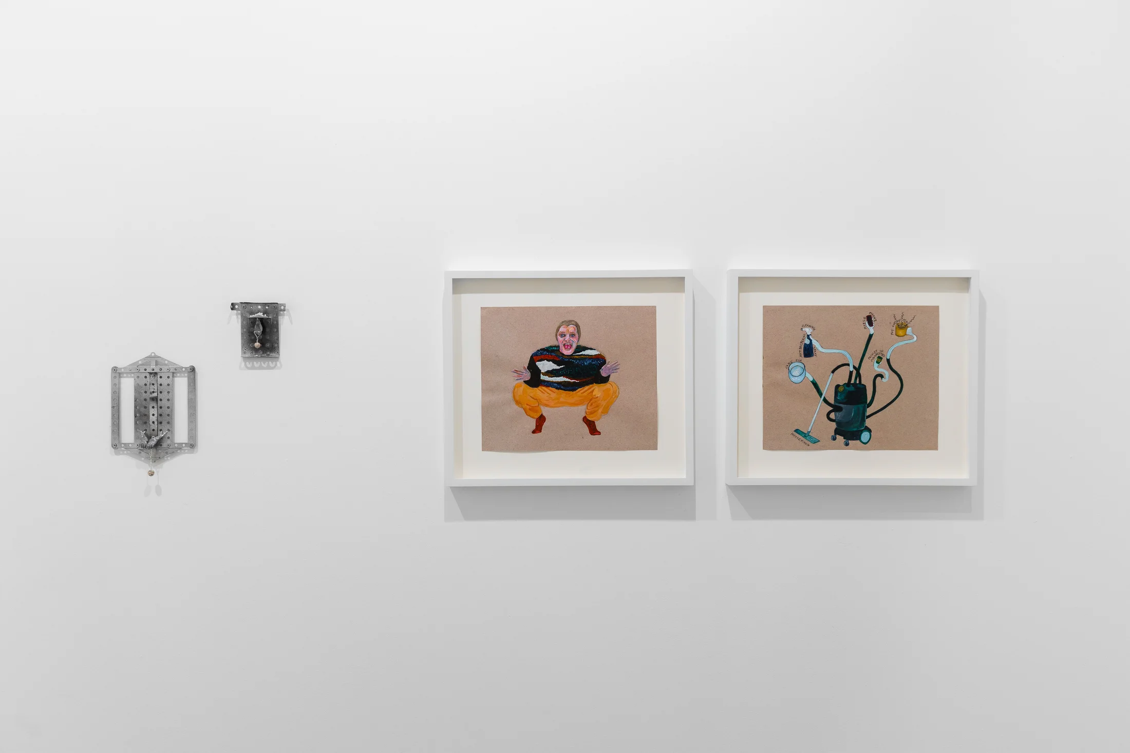 Installation views of 'Kaleidoscope' the inaugural group exhibition at Workplace in 50 Mortimer Street, Fitzrovia, London.