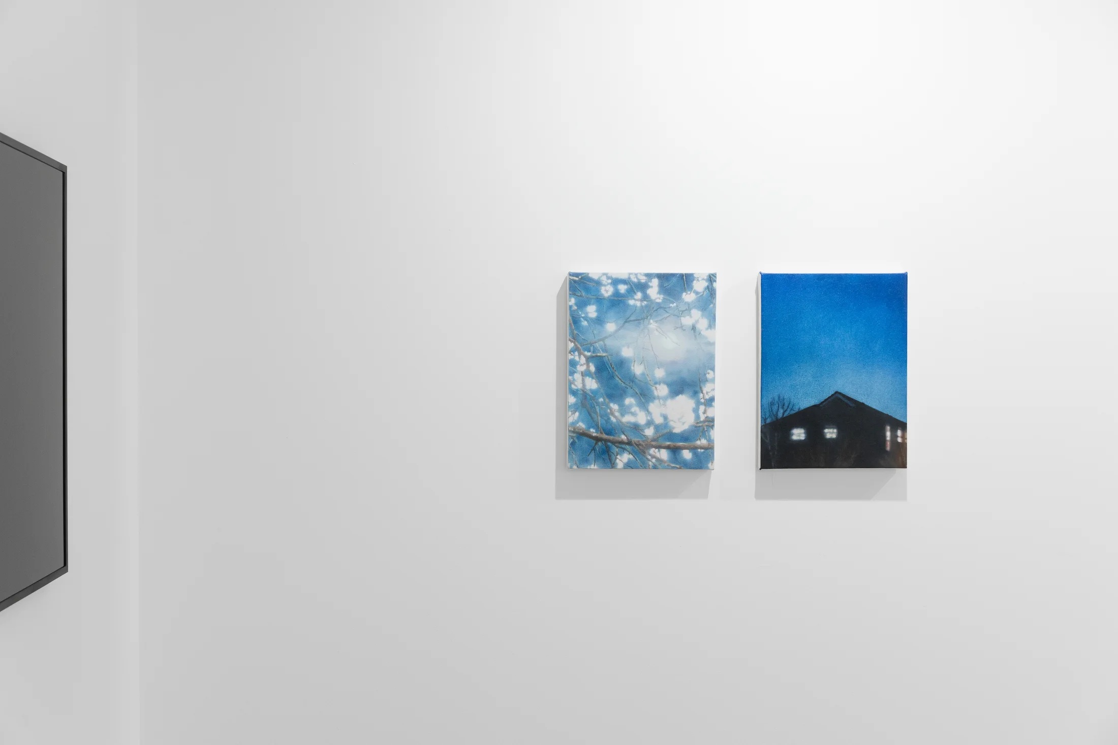 Installation views of 'Kaleidoscope' the inaugural group exhibition at Workplace in 50 Mortimer Street, Fitzrovia, London.