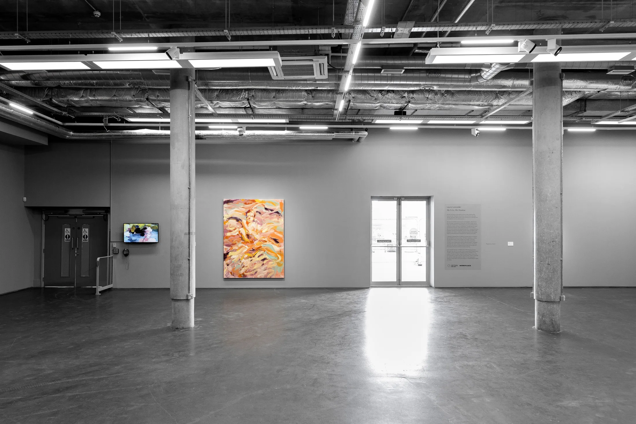 Installation photographs of Laura Lancaster's exhibition 'My Echo, My Shadow' at Northern Gallery for Contemporary Art, Sunderland