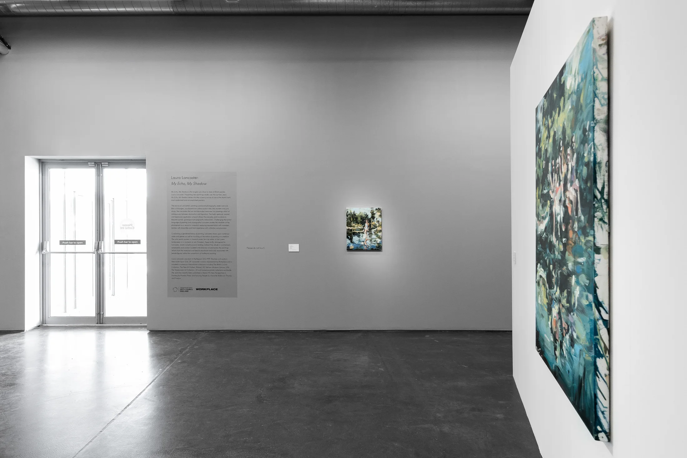 Installation photographs of Laura Lancaster's exhibition 'My Echo, My Shadow' at Northern Gallery for Contemporary Art, Sunderland