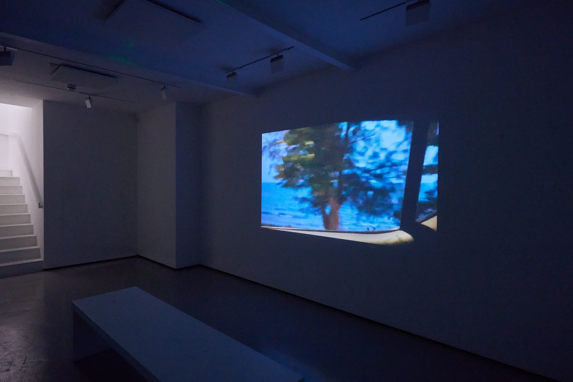 Installation shots of James Prapaithong's exhibition Light Rooms at Workplace | London