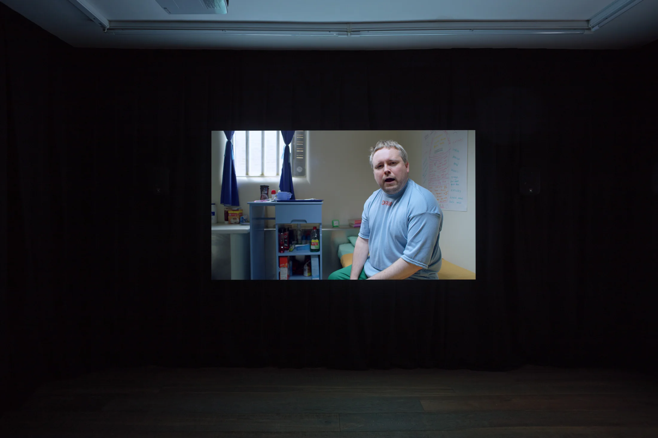 Installation photographs of Matt Stokes' exhibition 'This Liberty' at Workplace | London