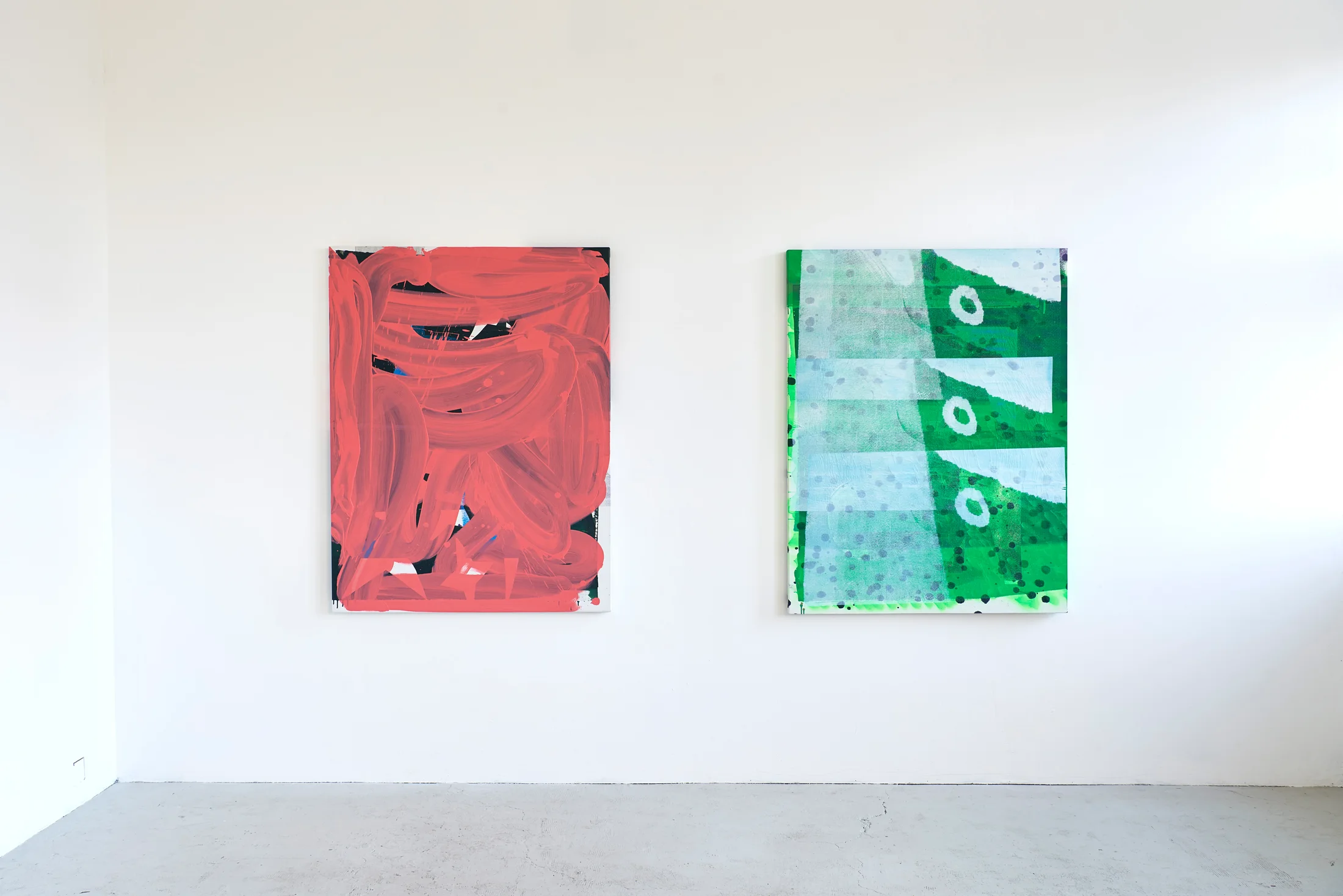 Installation photographs of Mike Pratt's exhibition at Workplace | London