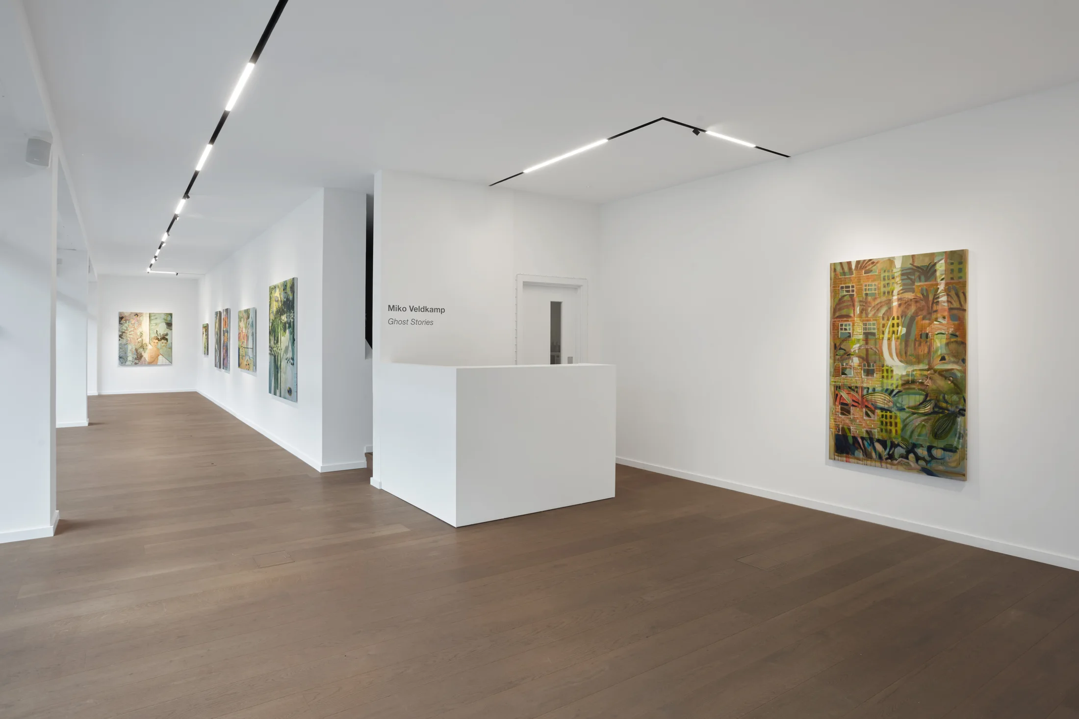 Installation shots of Miko Veldkamp's exhibition 'Ghost Stories' at Workplace in London
