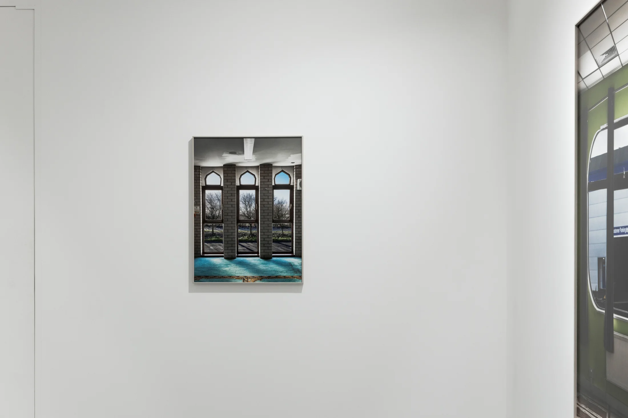 Installation views of Marwan Bassiouni's exhibition 'New British Views' at Workplace in London. 