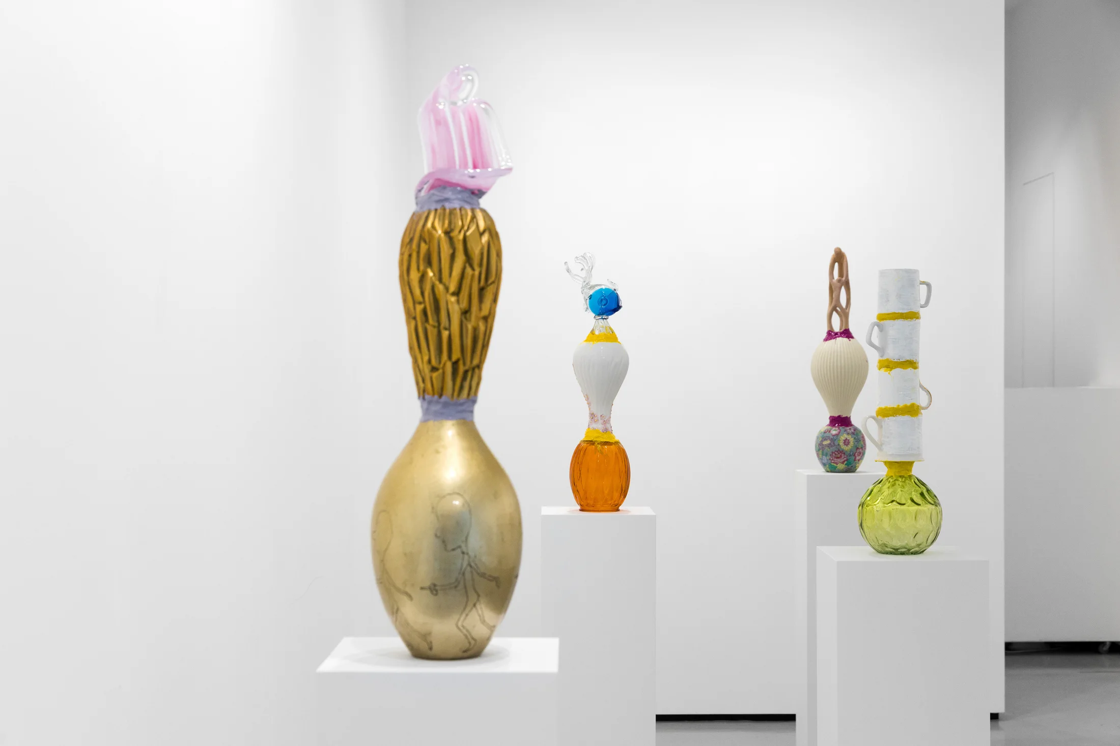 Installation shot of Eric Bainbridge's exhibition PLUCKPLUCK