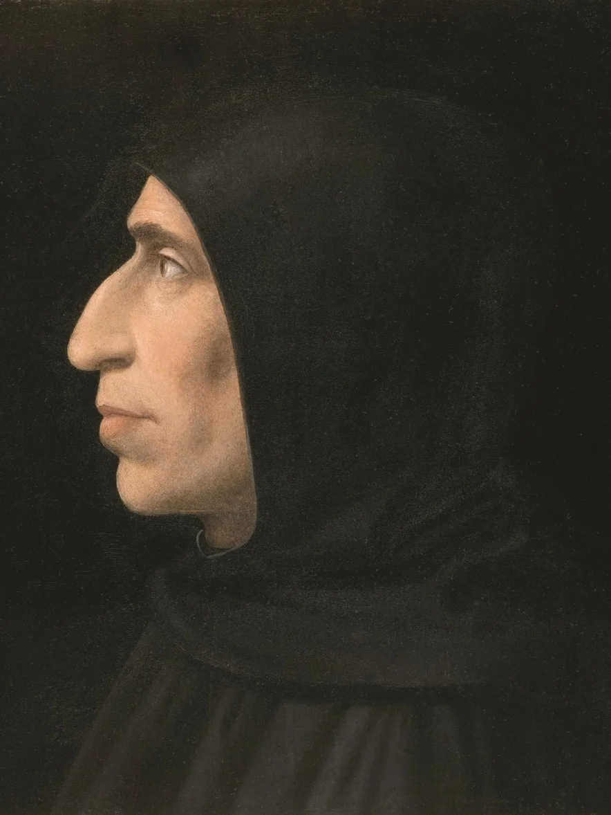 A profile painting of a man