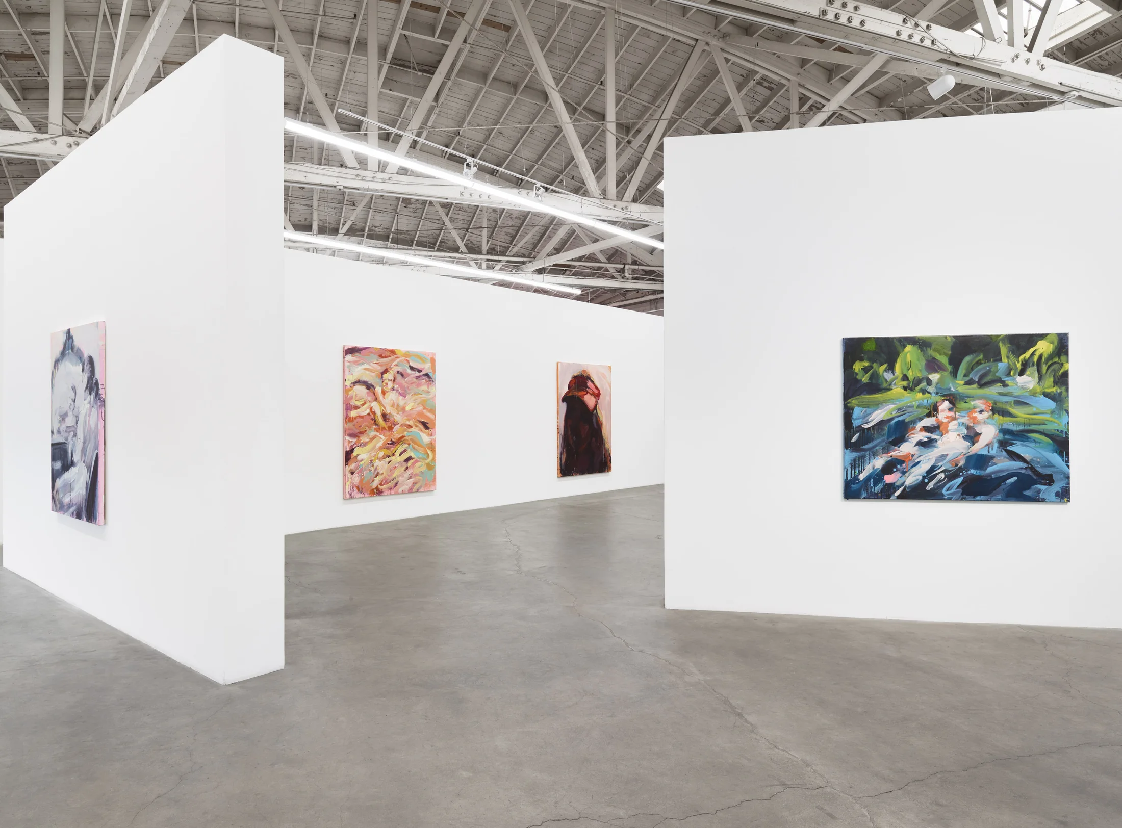 Installation images of Laura Lancaster's solo exhibition at Night Gallery, Los Angeles