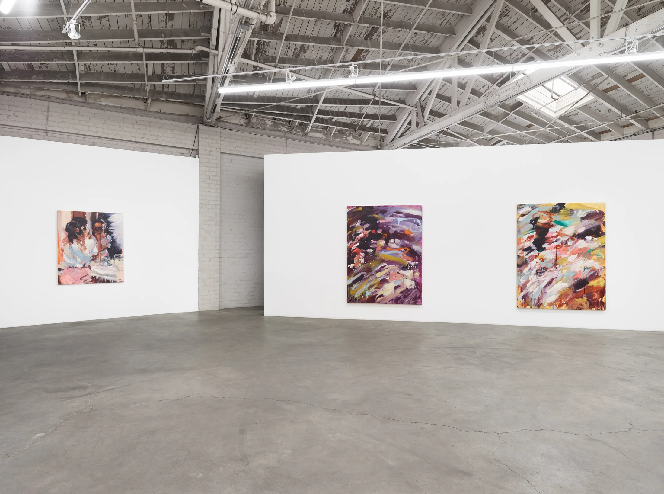 Installation images of Laura Lancaster's solo exhibition at Night Gallery, Los Angeles