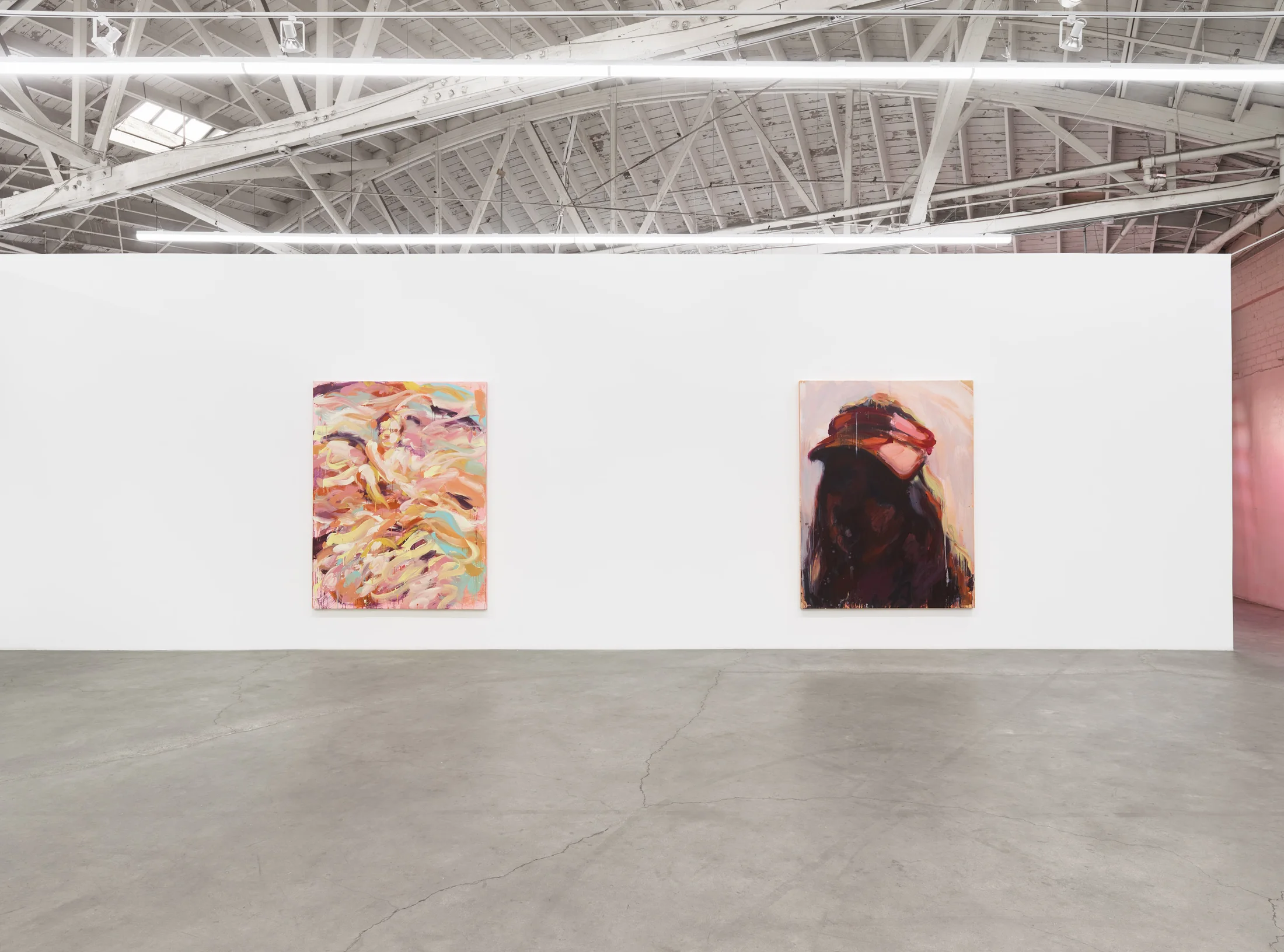 Installation images of Laura Lancaster's solo exhibition at Night Gallery, Los Angeles