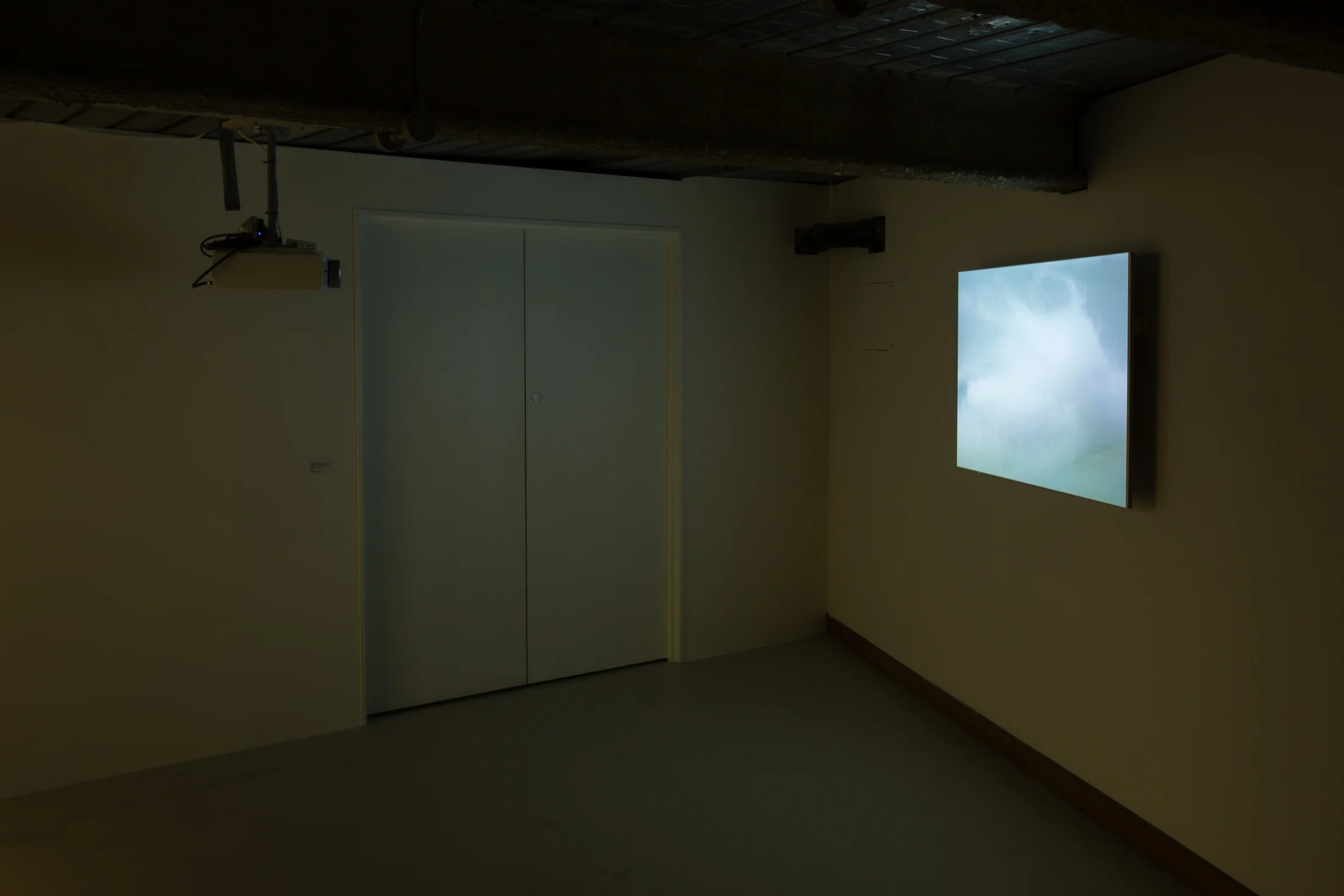 Installation shots of 'Satellite Satellite' a group exhibition at Workplace London 