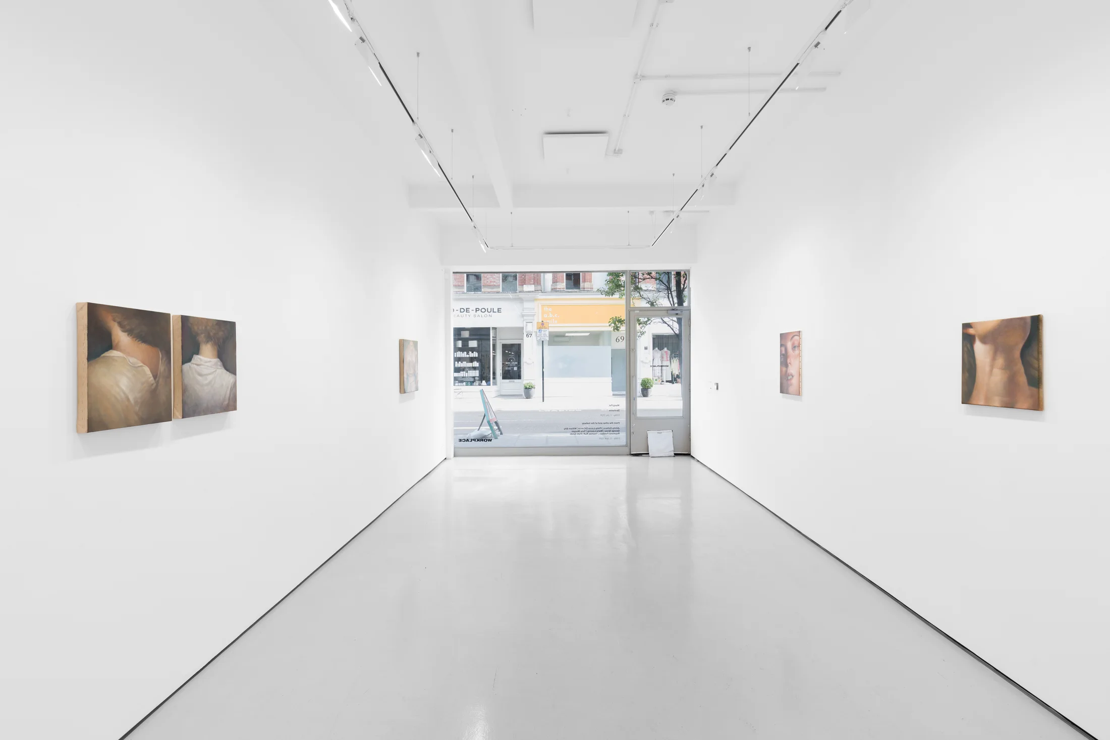 Installation views of Wang Pei's exhibition 'Sertraline' at Workplace London