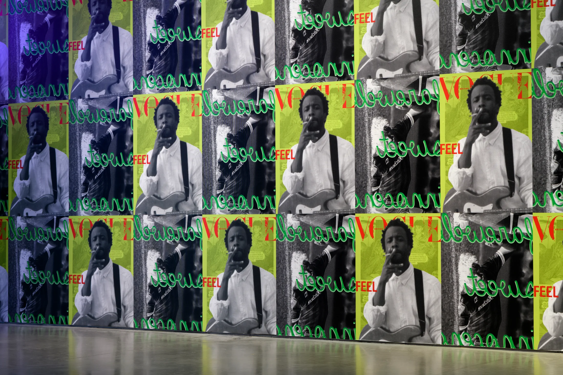 Installation view of Simeon Barlclay's exhibition Farewell Sweet Innocence at John Hansard Gallery Southampton 