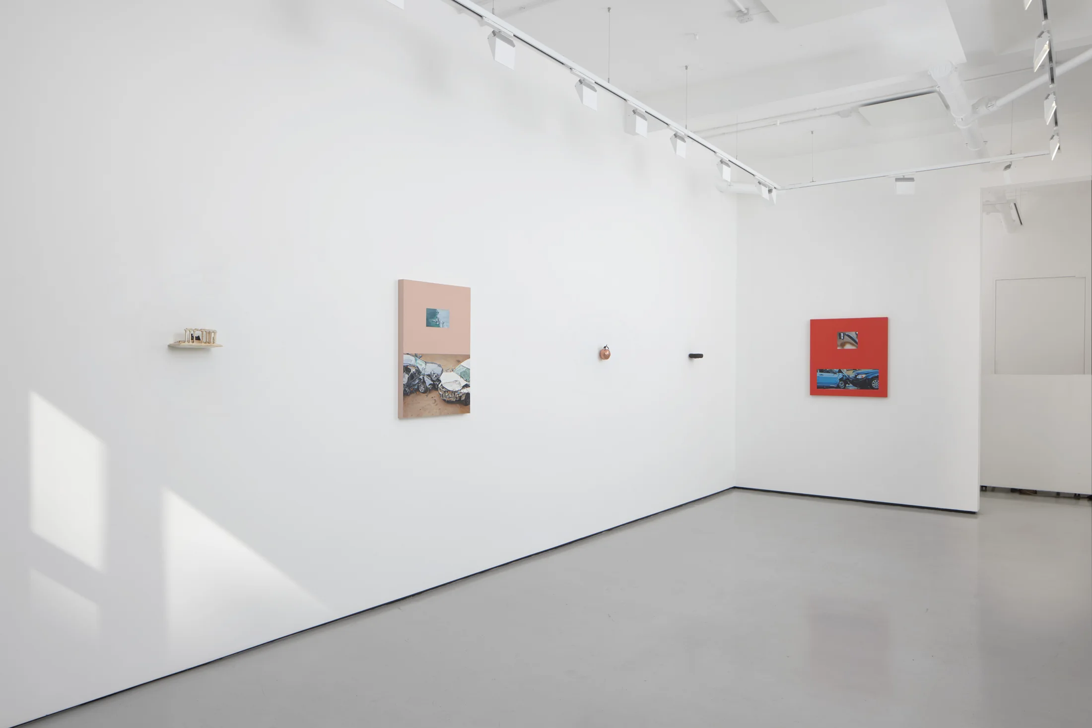installation shots of 'The Future Leaks Out' at Workplace | London