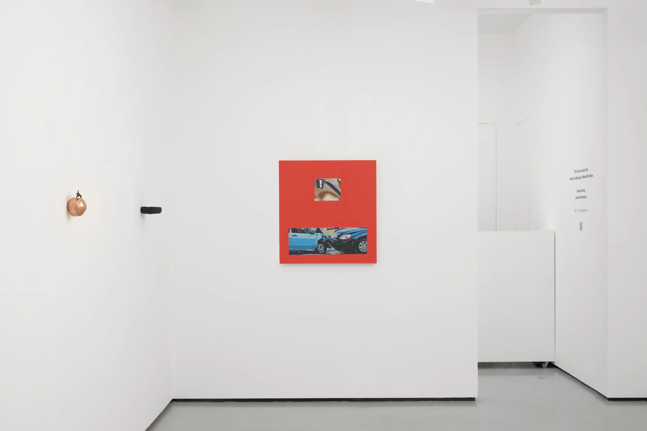 installation shots of 'The Future Leaks Out' at Workplace | London