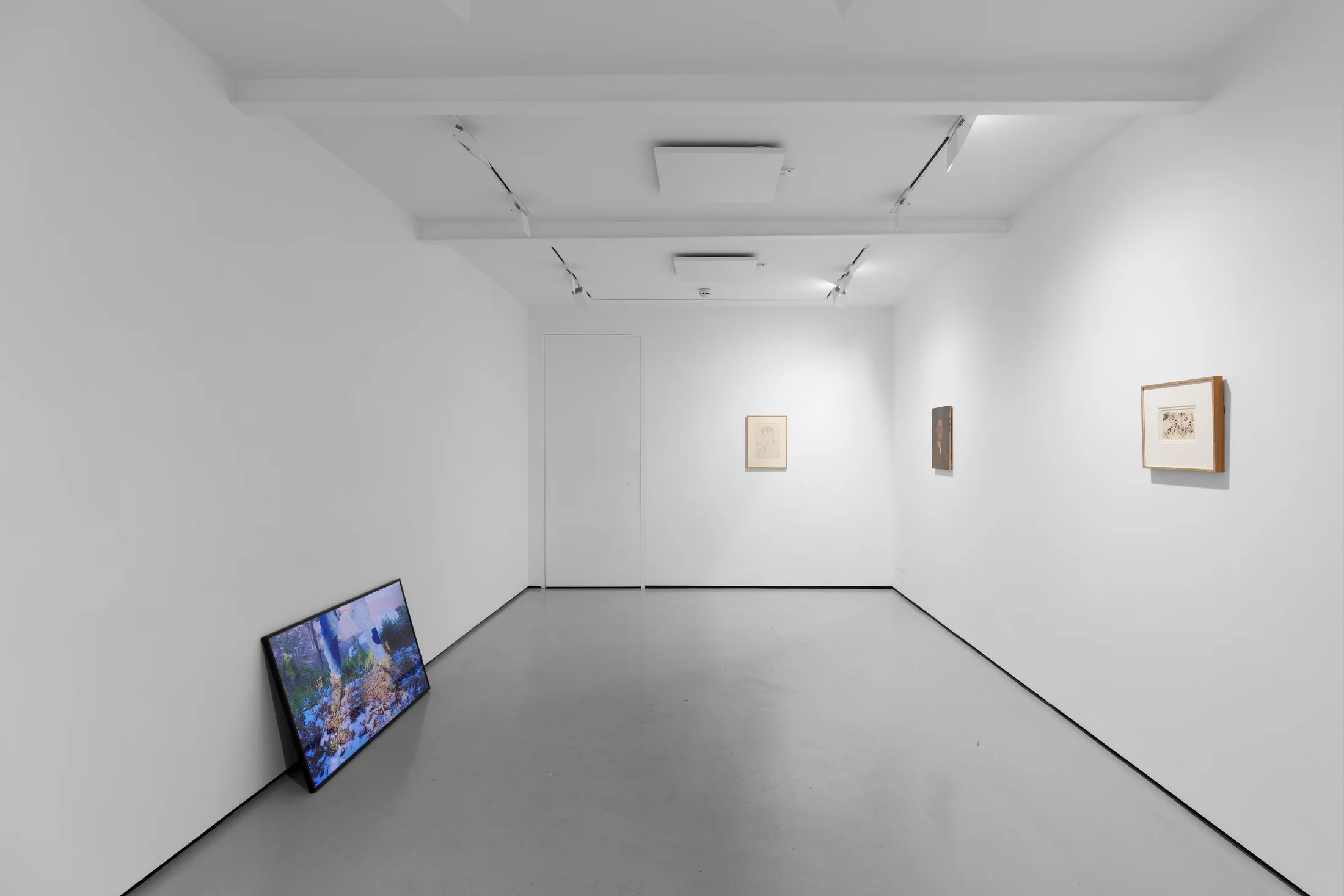 Installation views of The Still Point a group exhibition at Workplace London