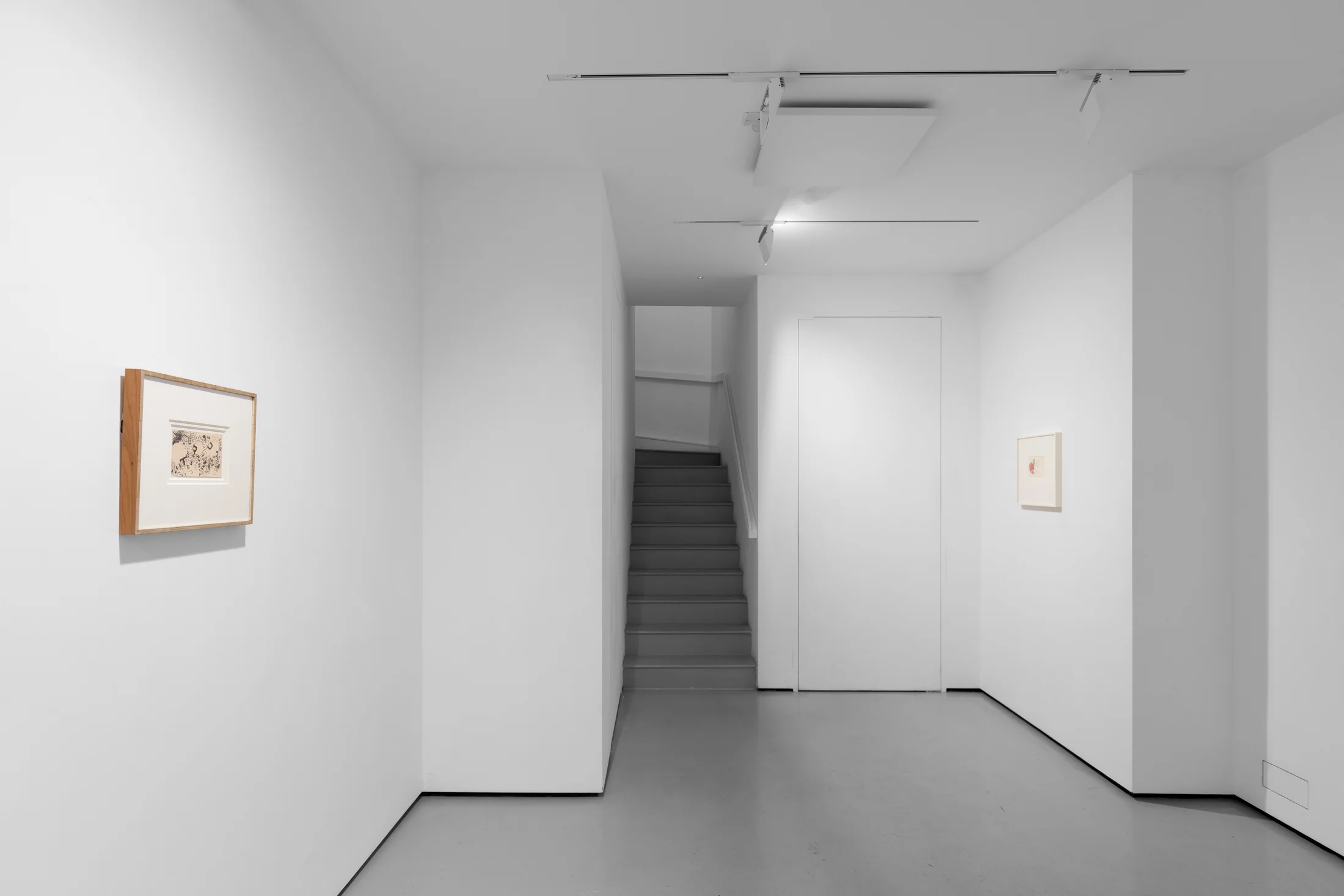 Installation views of The Still Point a group exhibition at Workplace London